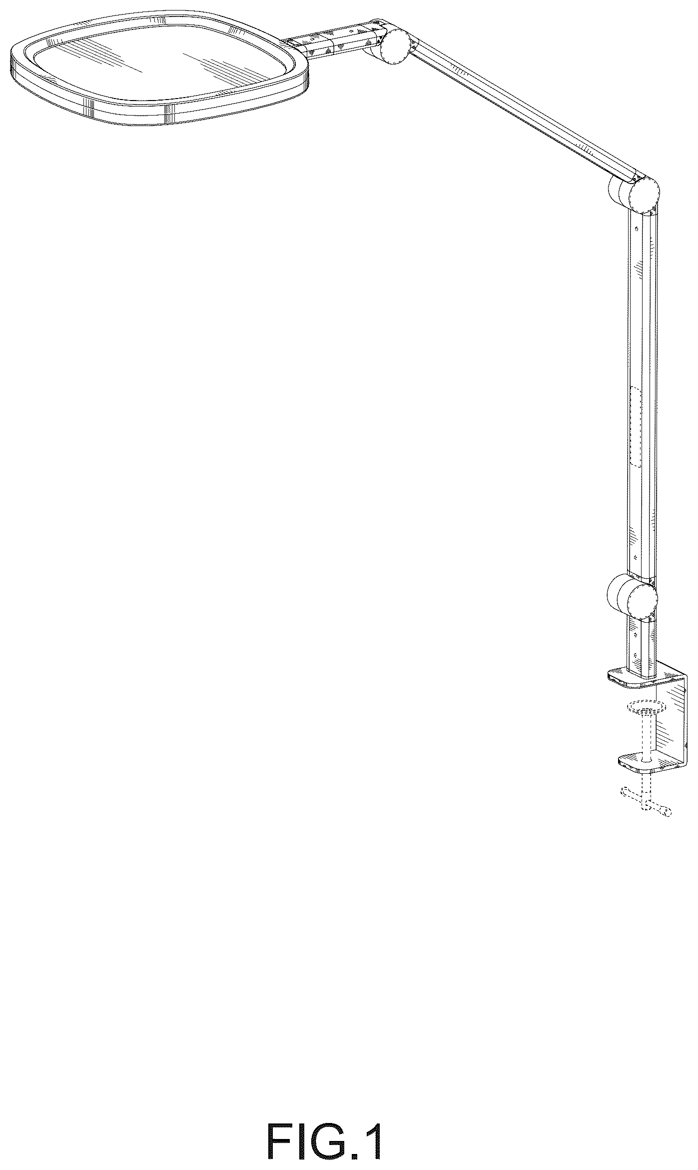 Patent USD1044080 Figure 1 – Desk lamp