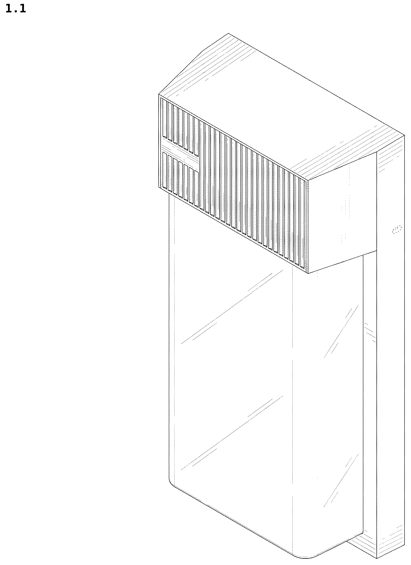 Patent USD1044090 Figure 1 – Wall lamp