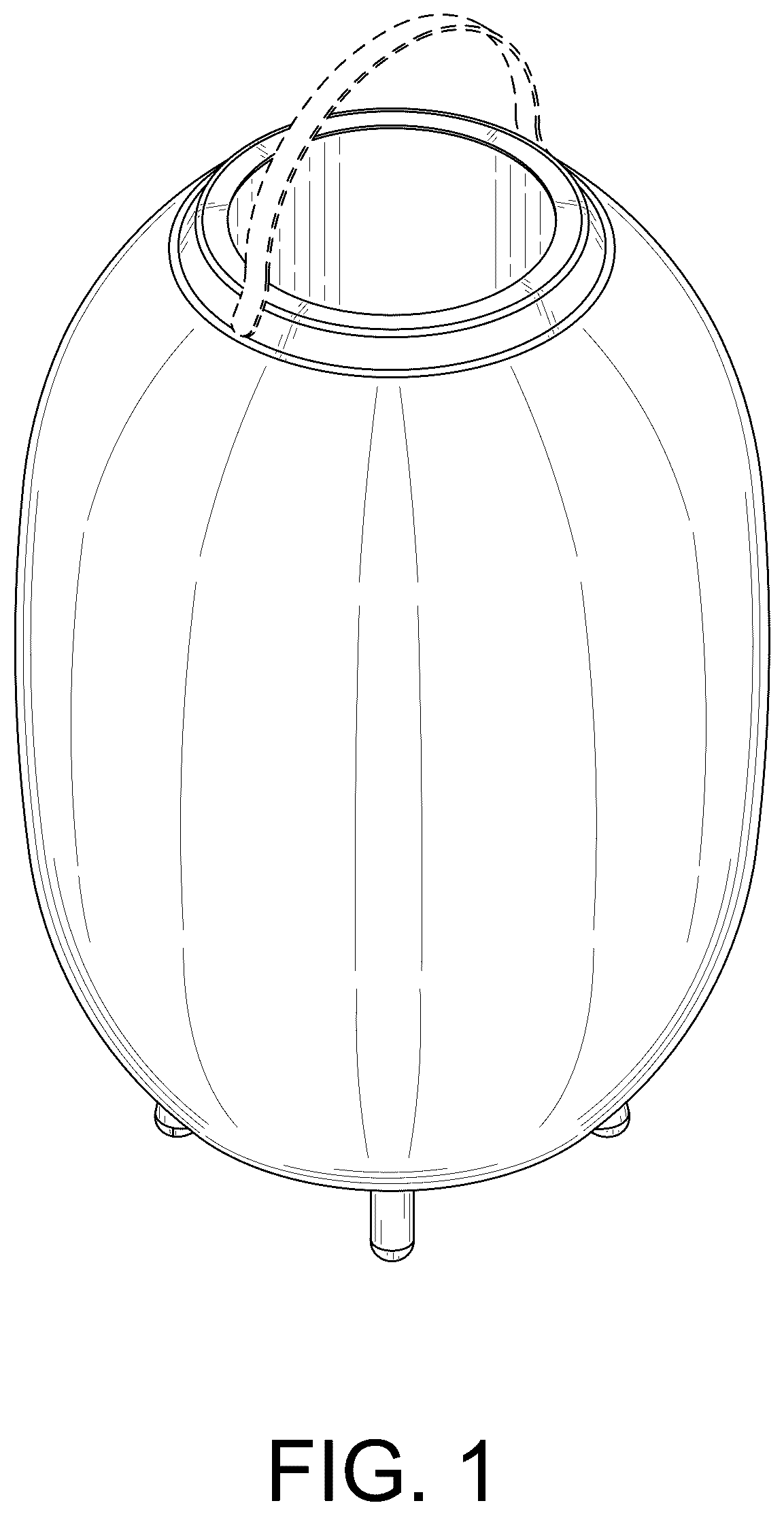 Patent USD1044096 Figure 1 – LED speaker lamp