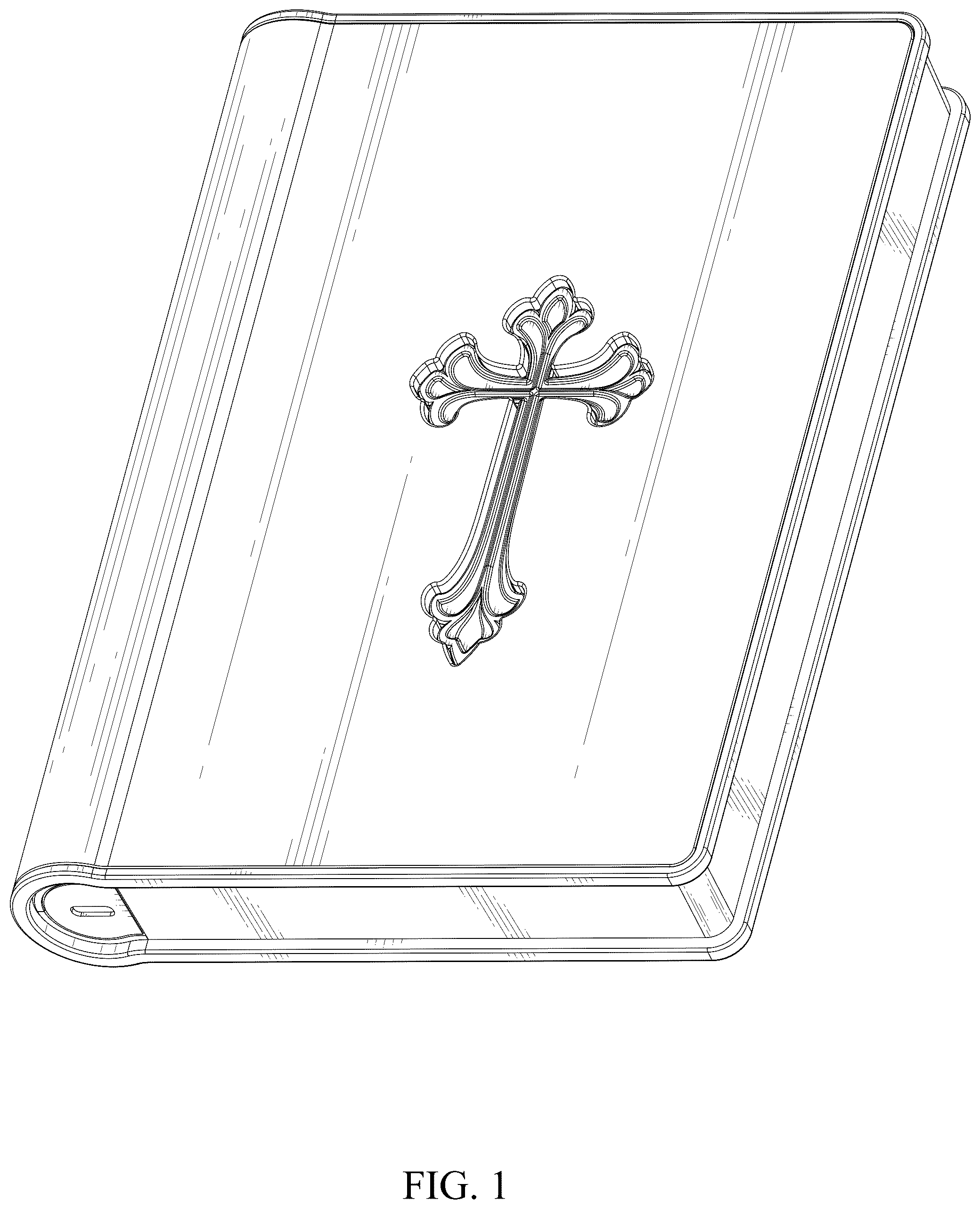 Patent USD1044098 Figure 1 – 3D leather lamp