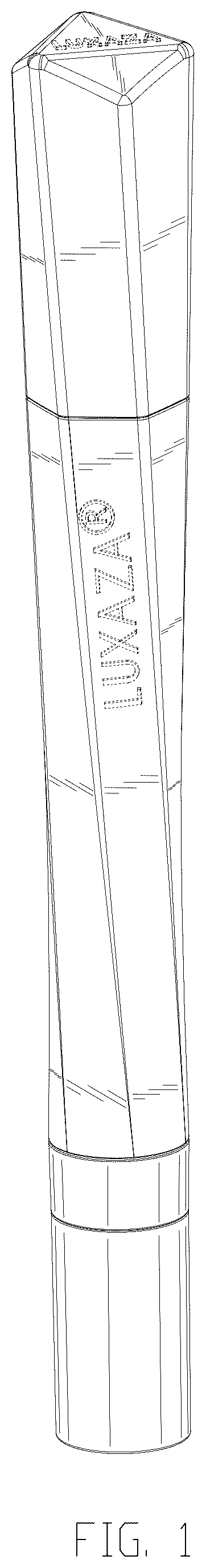 Patent USD1044122 Figure 1 – Double-headed eyeshadow stick