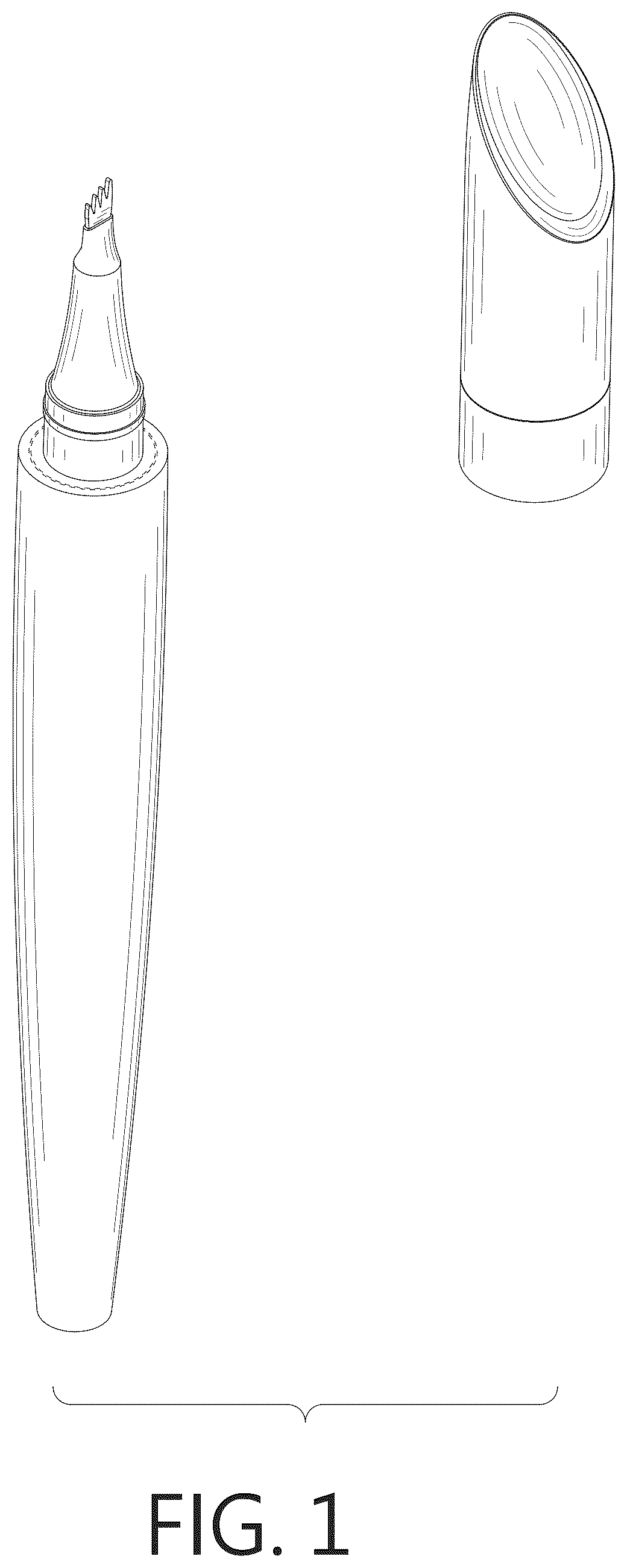 Patent USD1044124 Figure 1 – Eyebrow pen