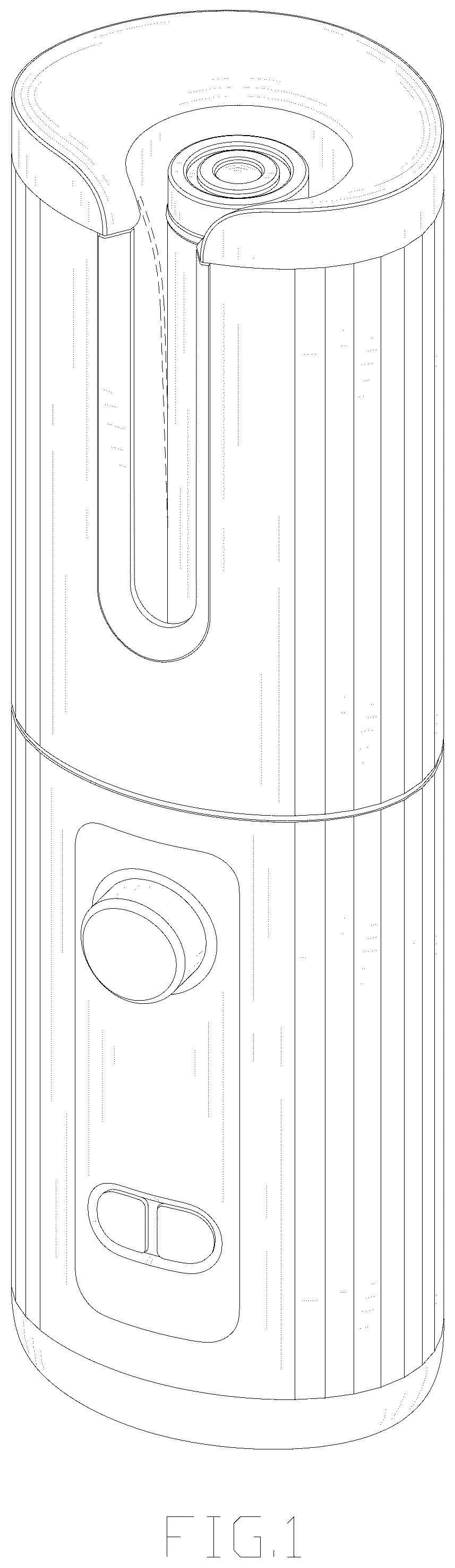 Patent USD1044126 — Automatic curling iron — Figure 1