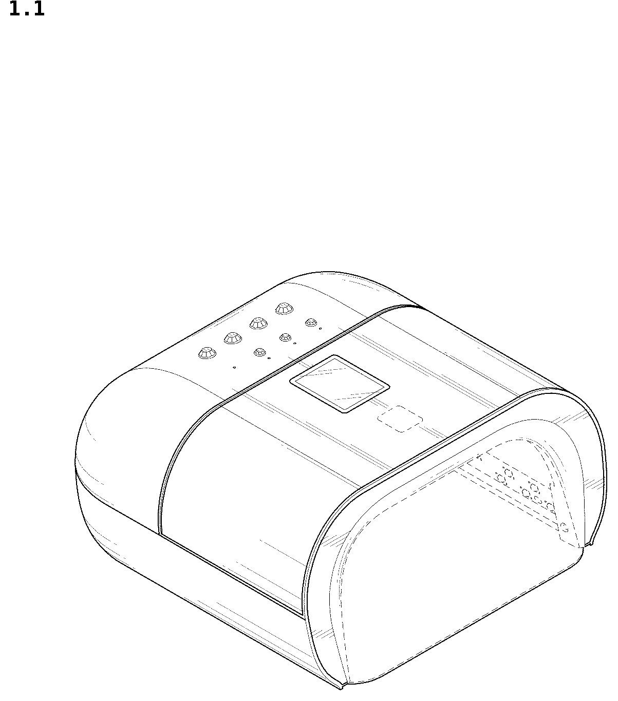 Patent USD1044132 — Nail dryer — Figure 1
