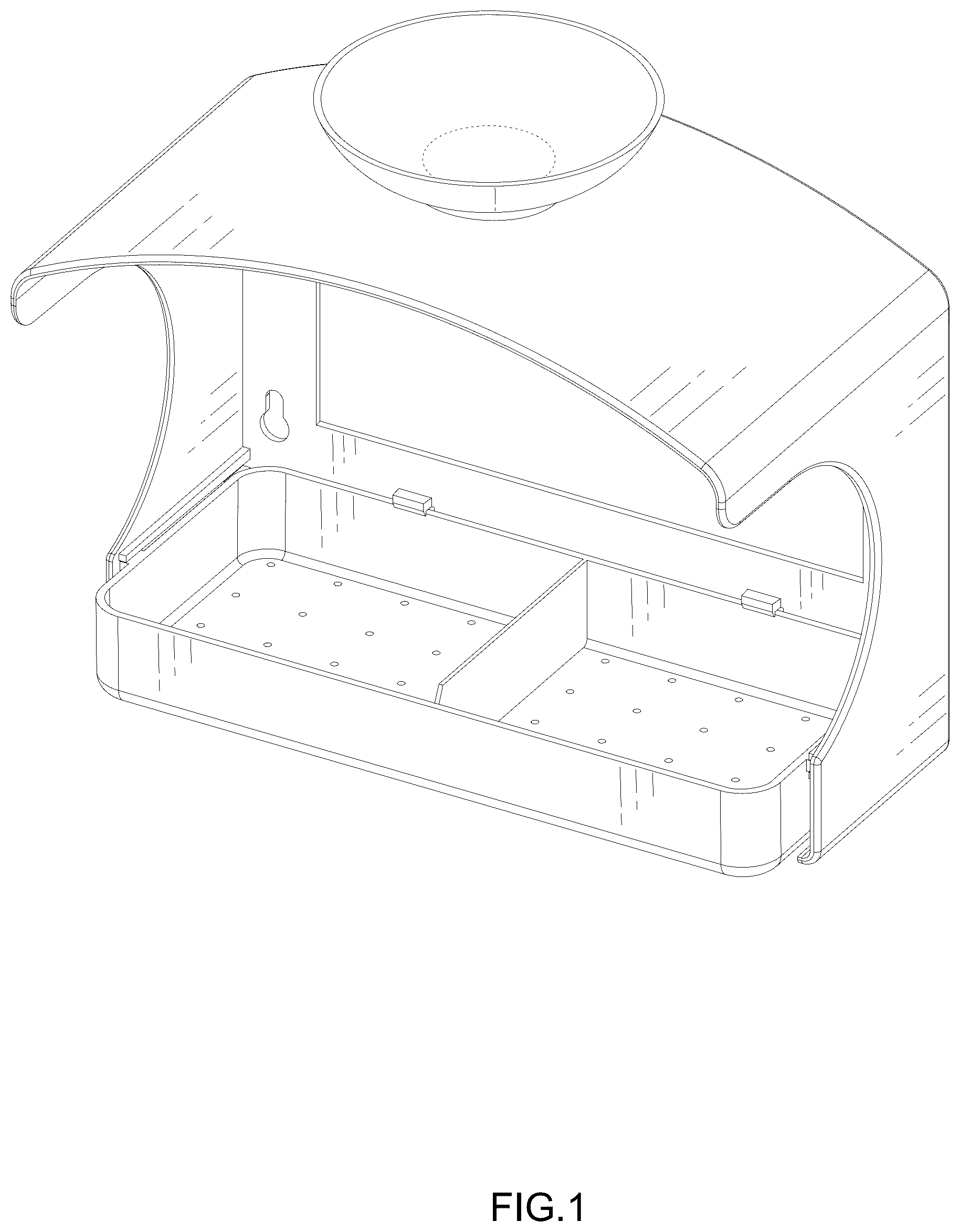 Patent USD1044147 — Bird feeder — Figure 1