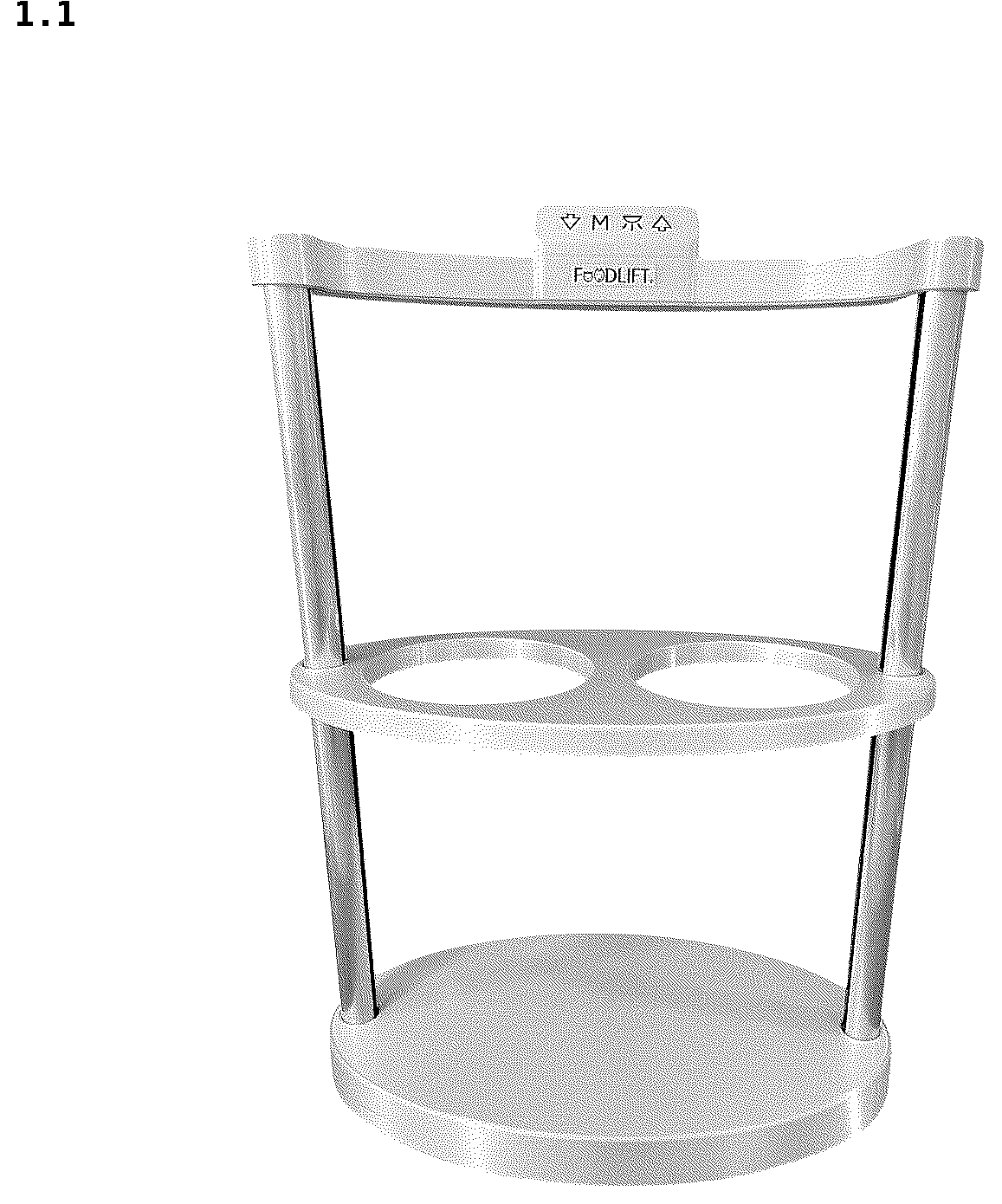 Patent USD1044153 — Rack for feeding animals — Figure 1