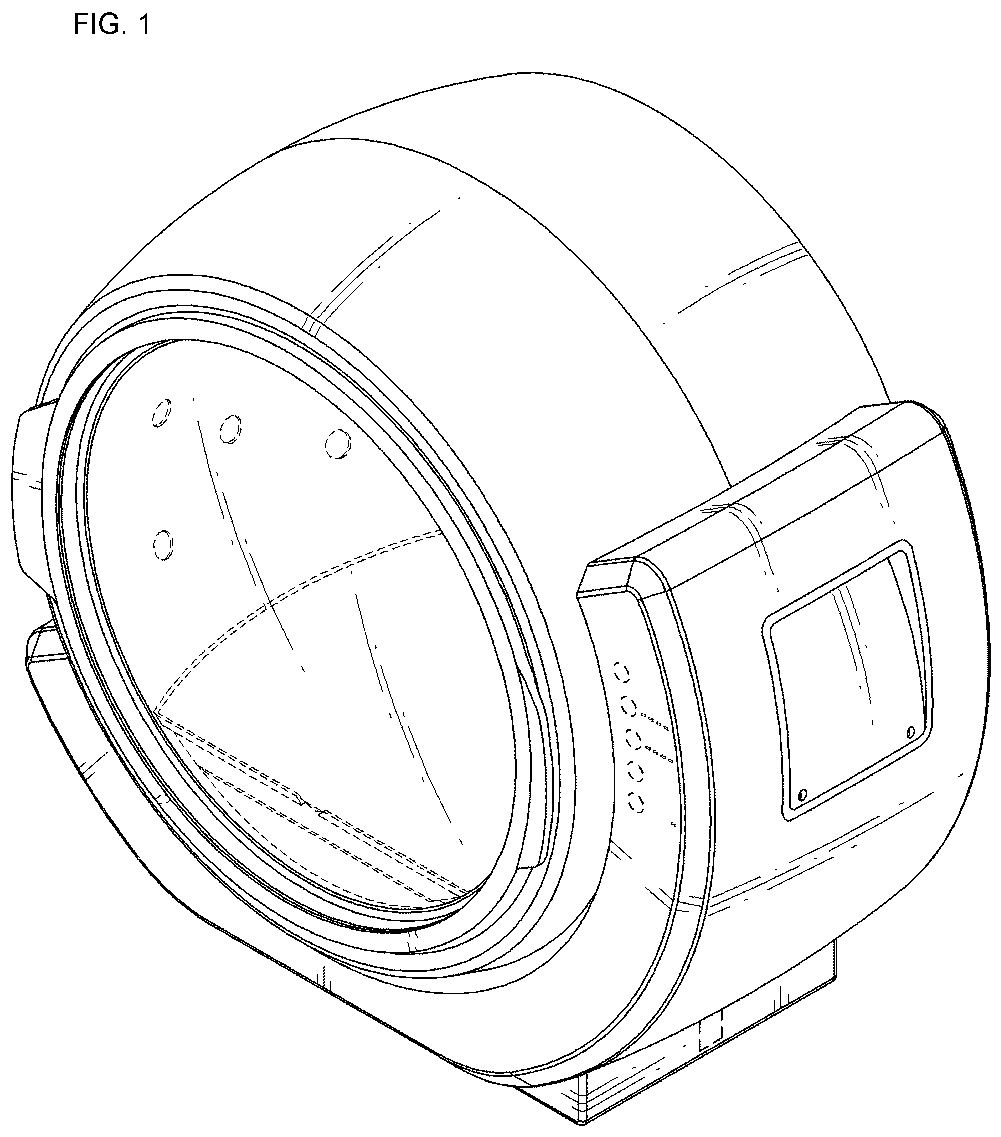 Patent USD1044157 Figure 1 – Pet dryer