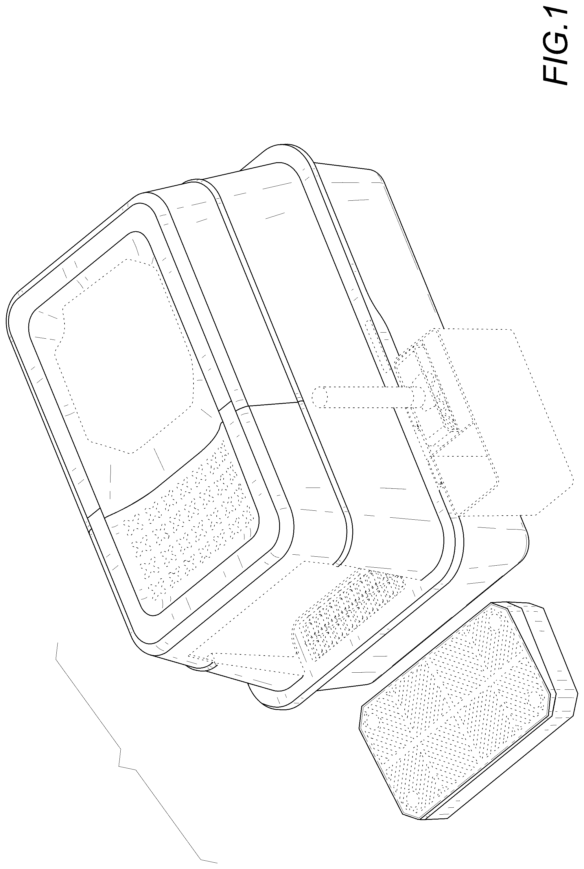 Patent USD1044169 — Cat litter box — Figure 1