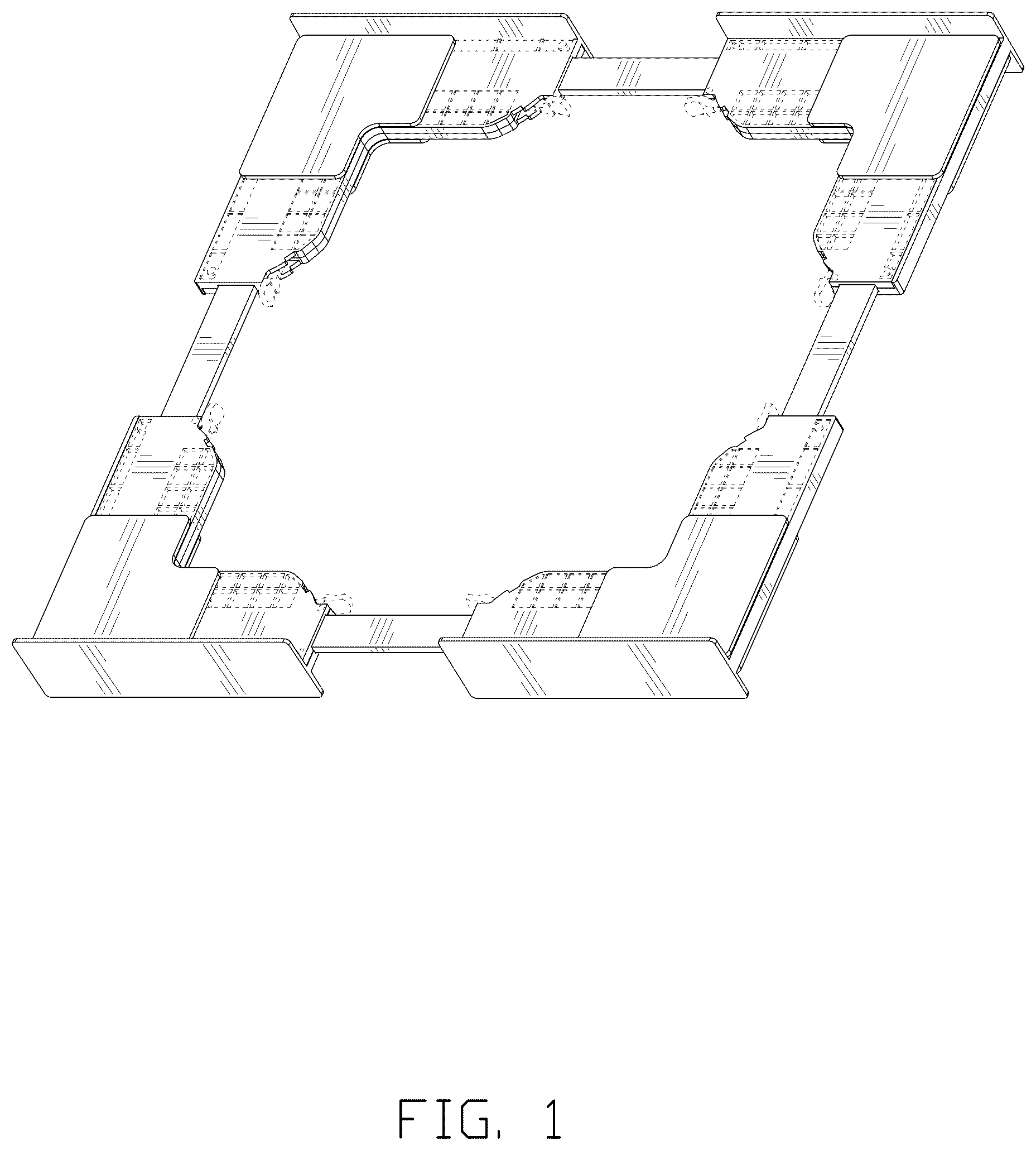 Patent USD1044181 — Stacking kit for washing machine and dryer — Figure 1