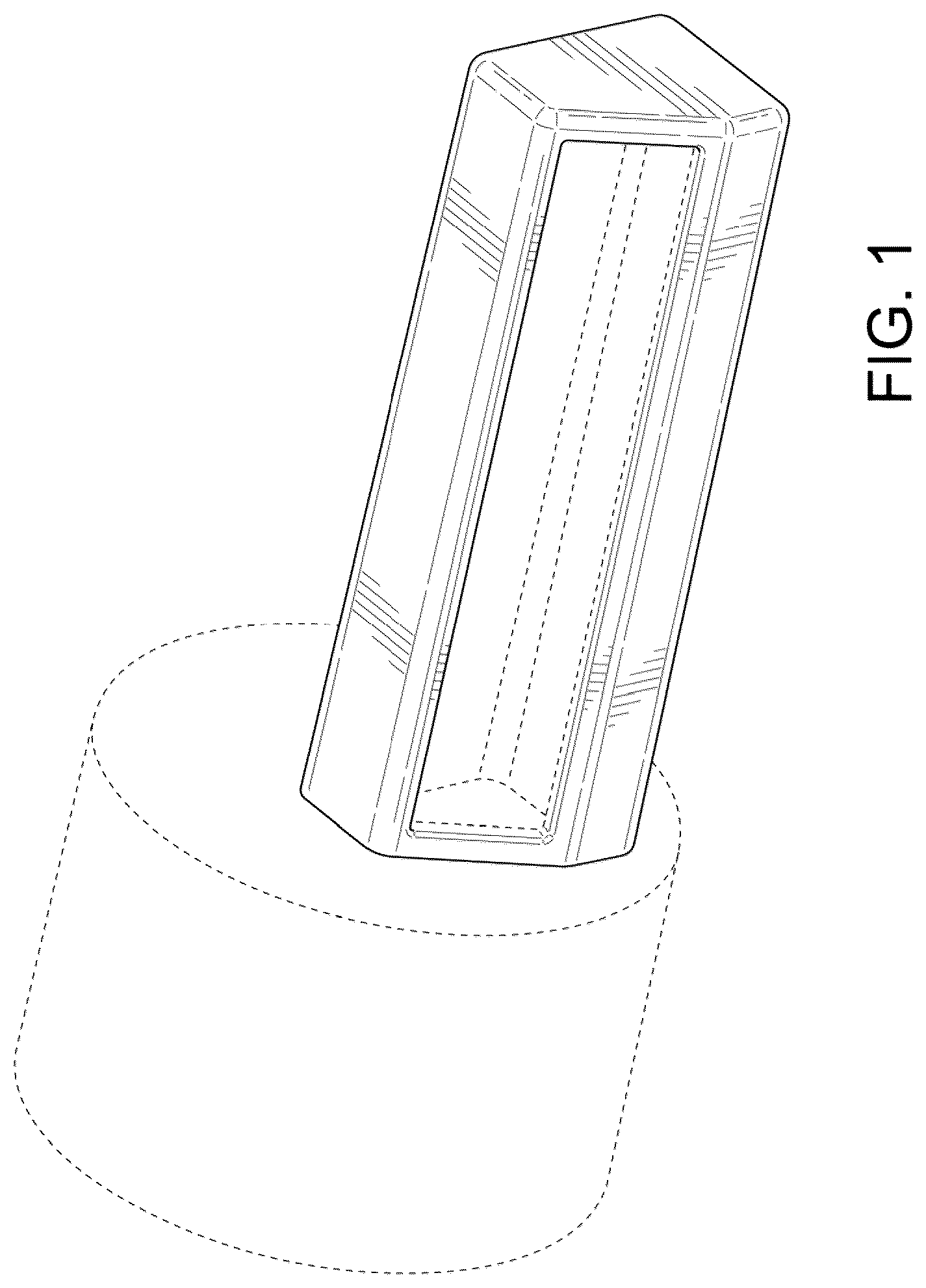 Patent USD1044185 — Vacuum attachment for a pocket hole jig — Figure 1