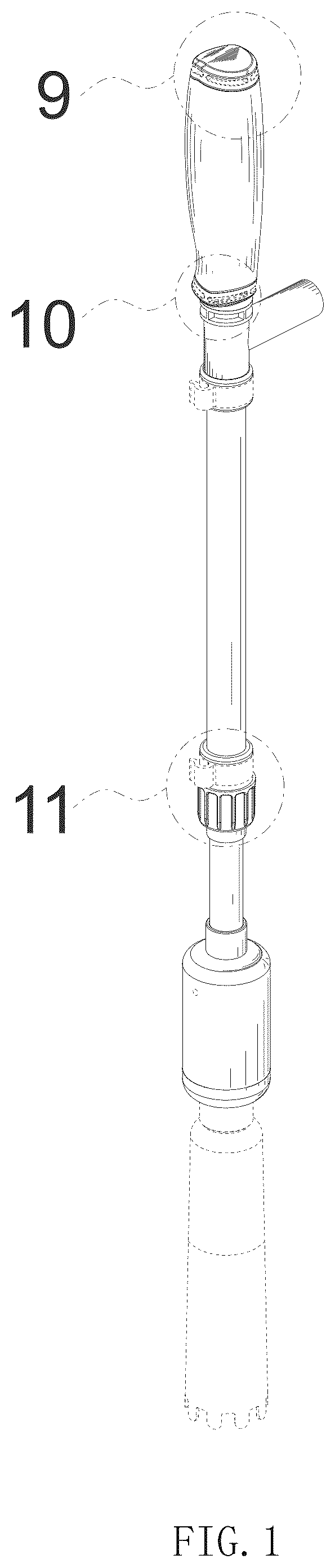 Patent USD1044188 — Combined fish tank cleaner and water changer — Figure 1