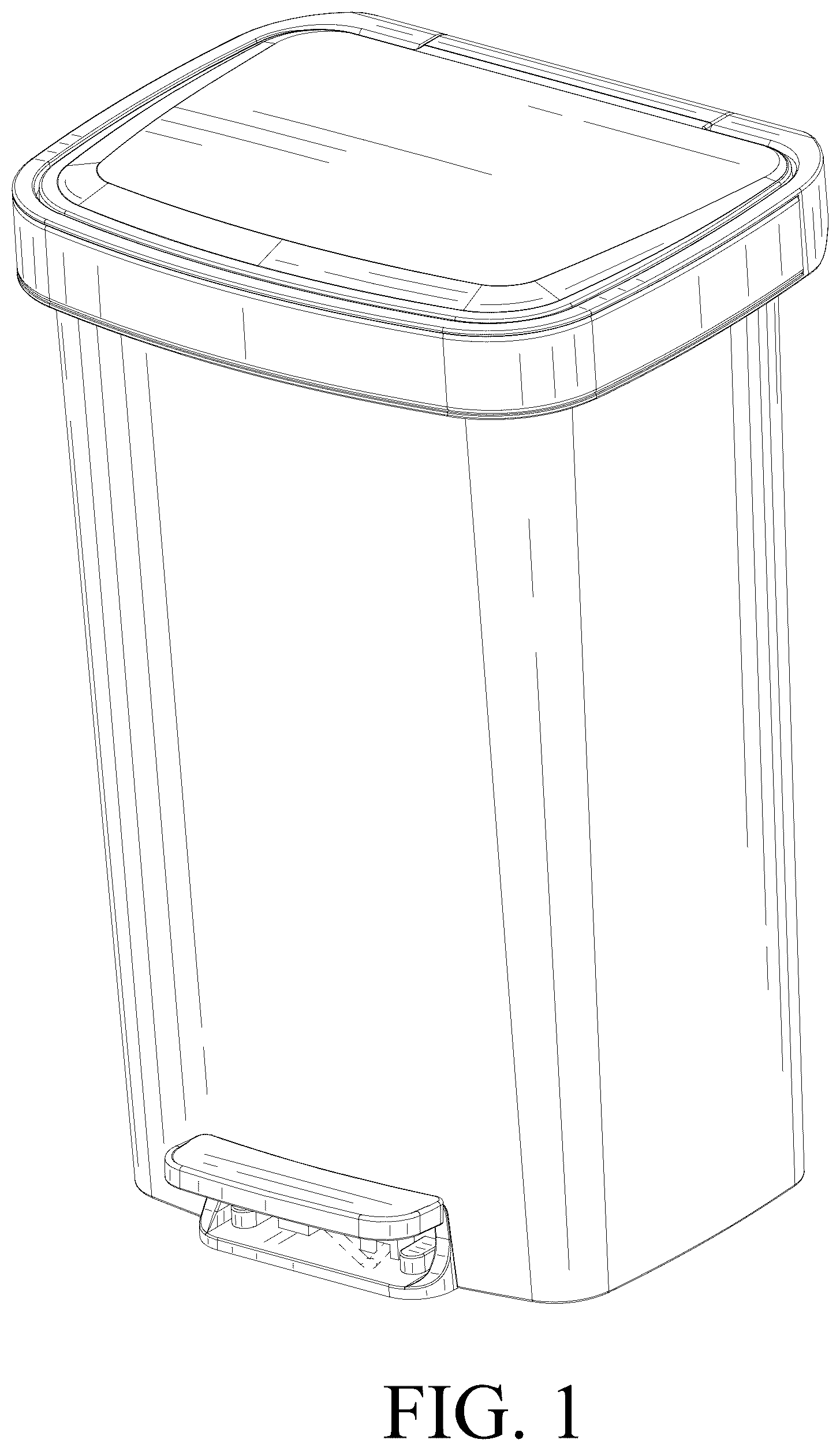 Patent USD1044191 Figure 1 – Dustbin
