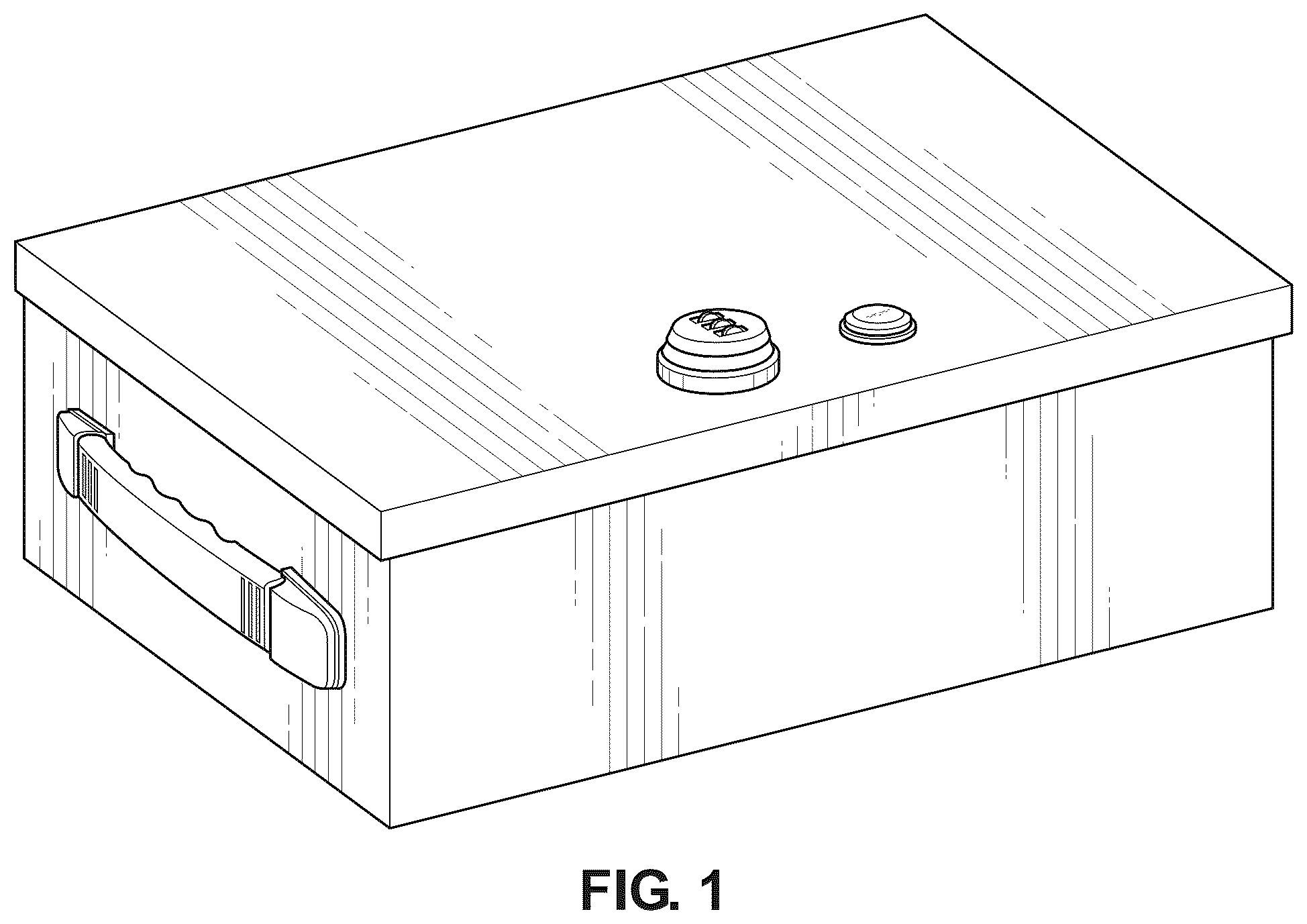 Patent USD1044196 — Lock box — Figure 1