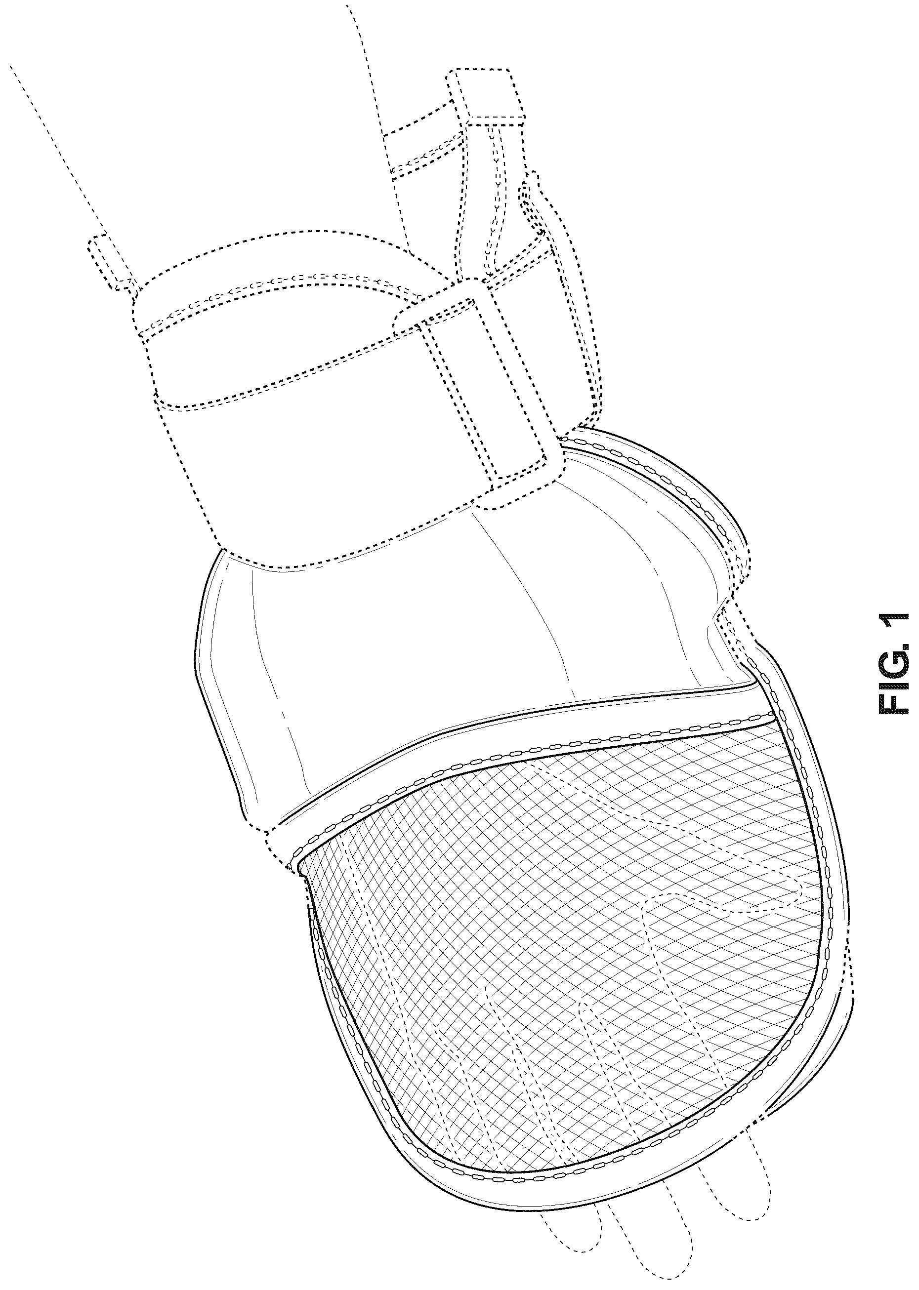Patent USD1044201 — Hand mitten — Figure 1