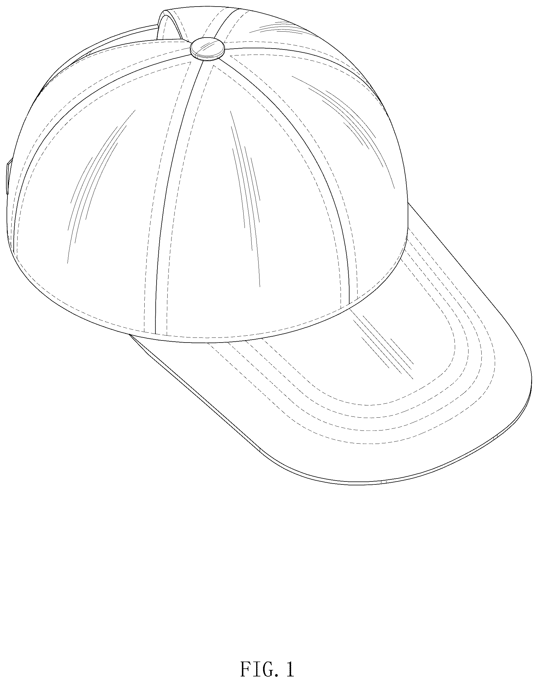 Patent USD1044211 — Cap — Figure 1