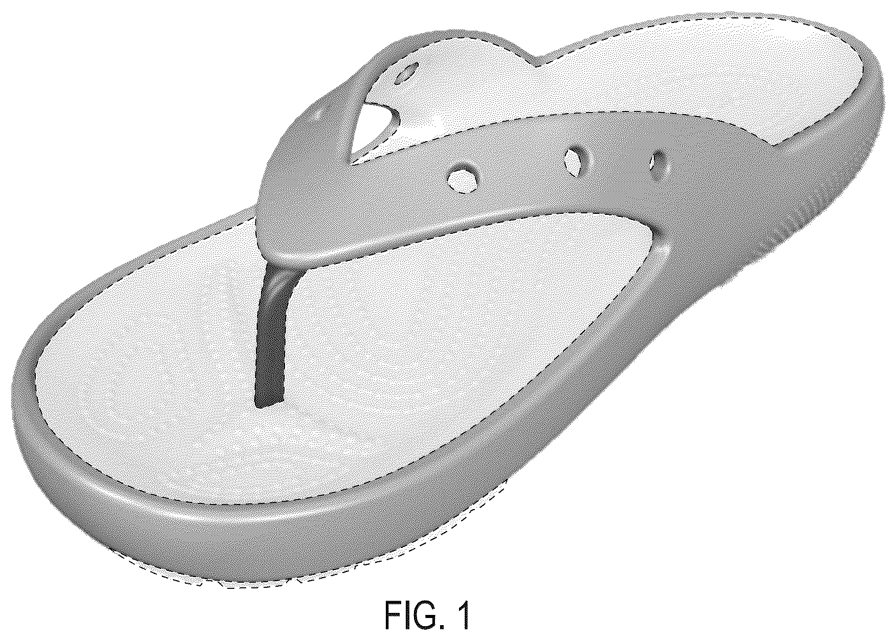 Patent USD1044220 Figure 1 – Footwear