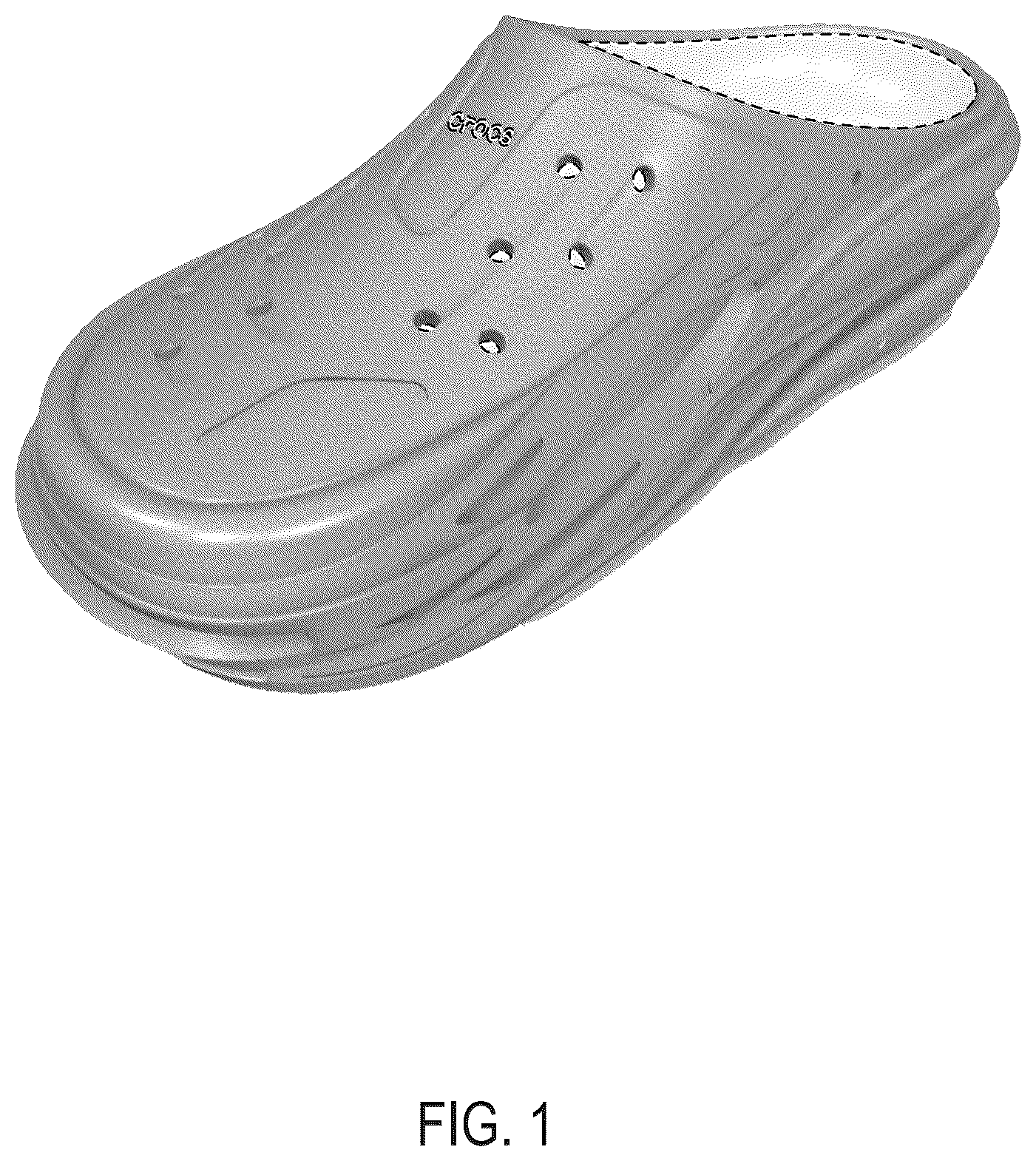 Patent USD1044221 Figure 1 – Footwear