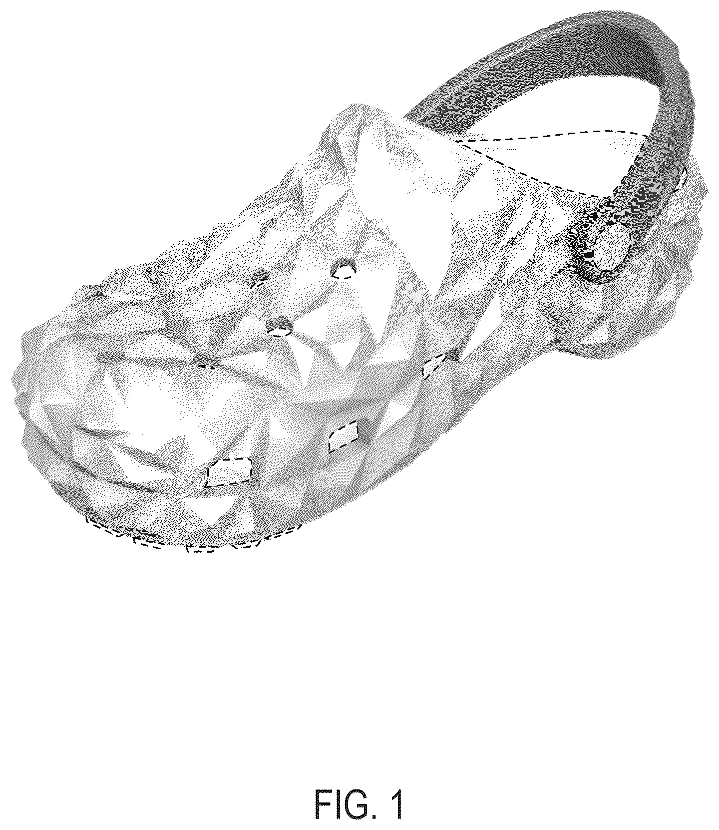 Patent USD1044222 Figure 1 – Footwear