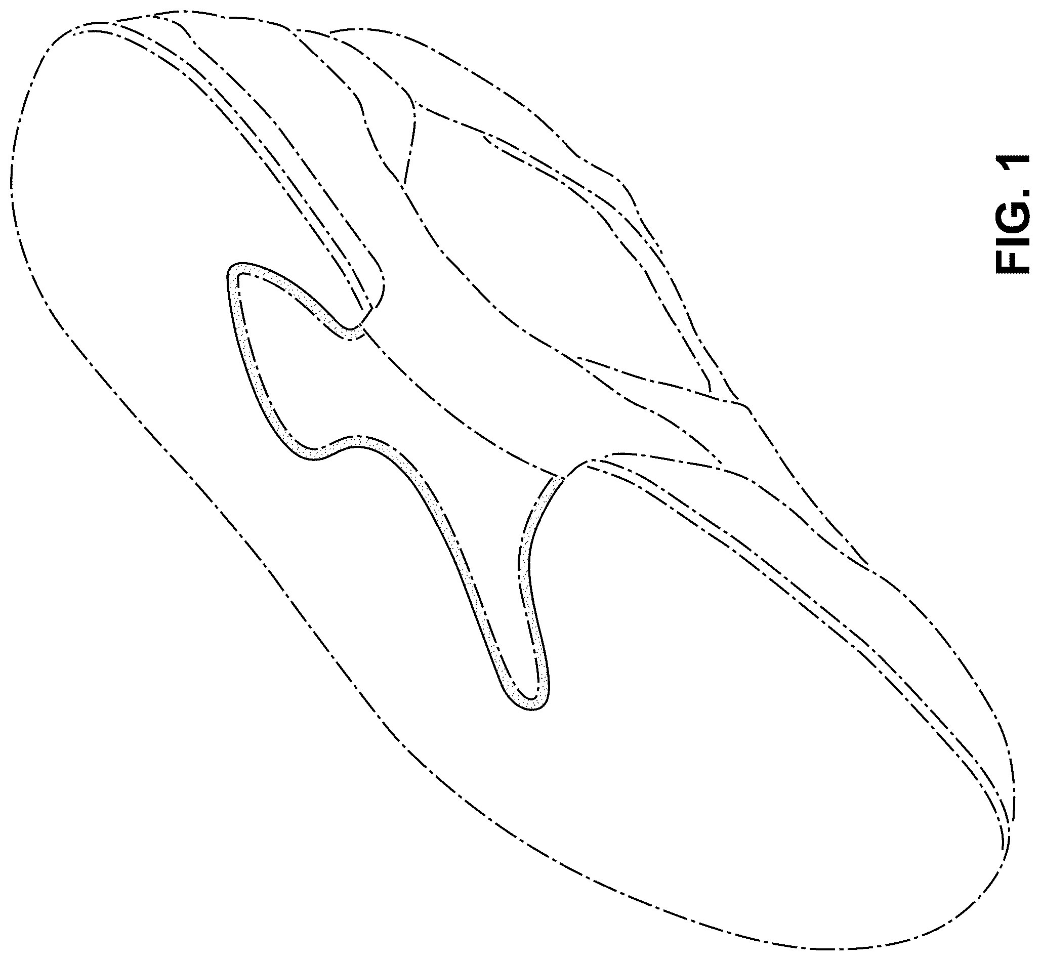 Patent USD1044240 Figure 1 – Shoe