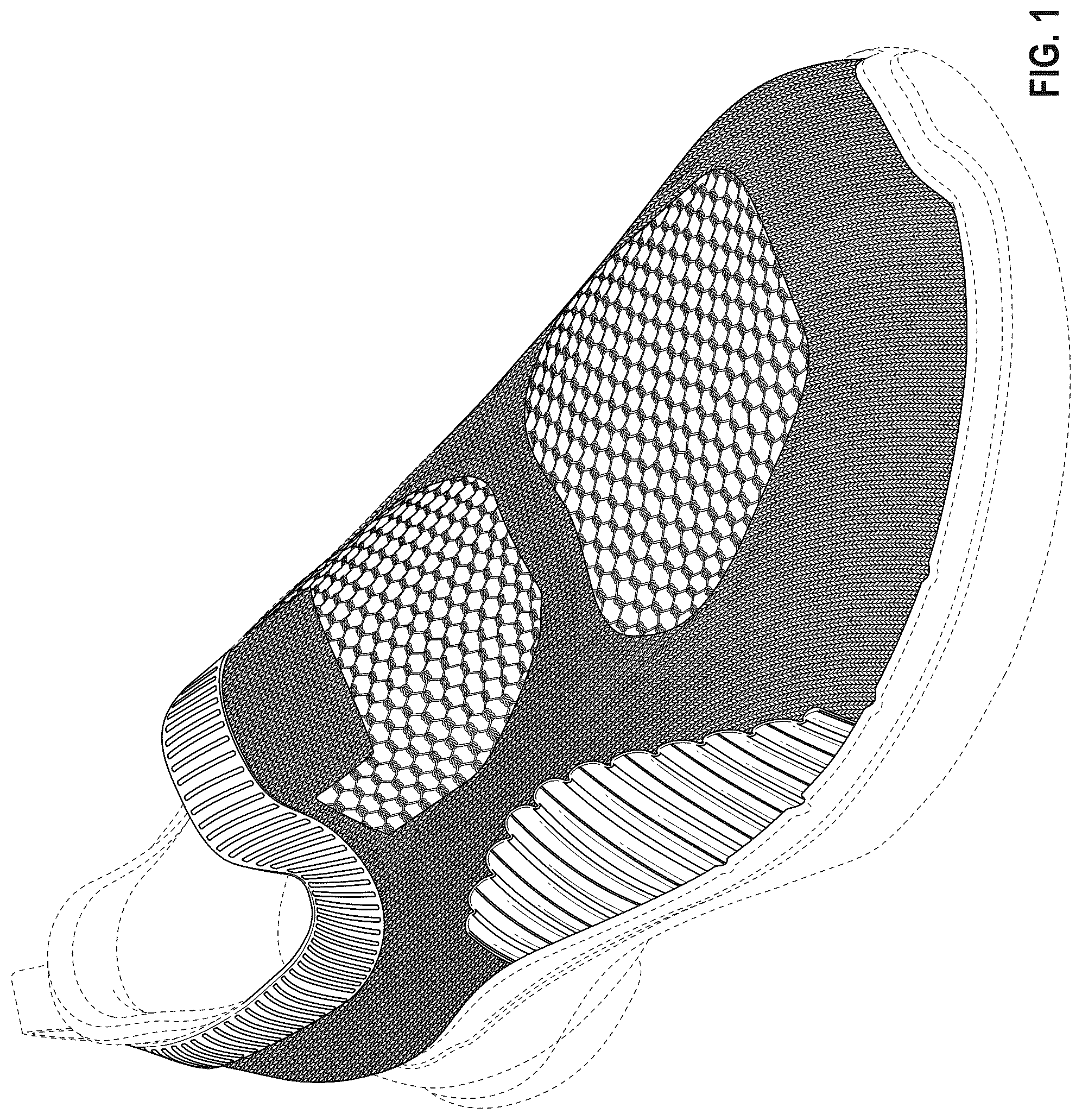 Patent USD1044248 Figure 1 – Shoe upper
