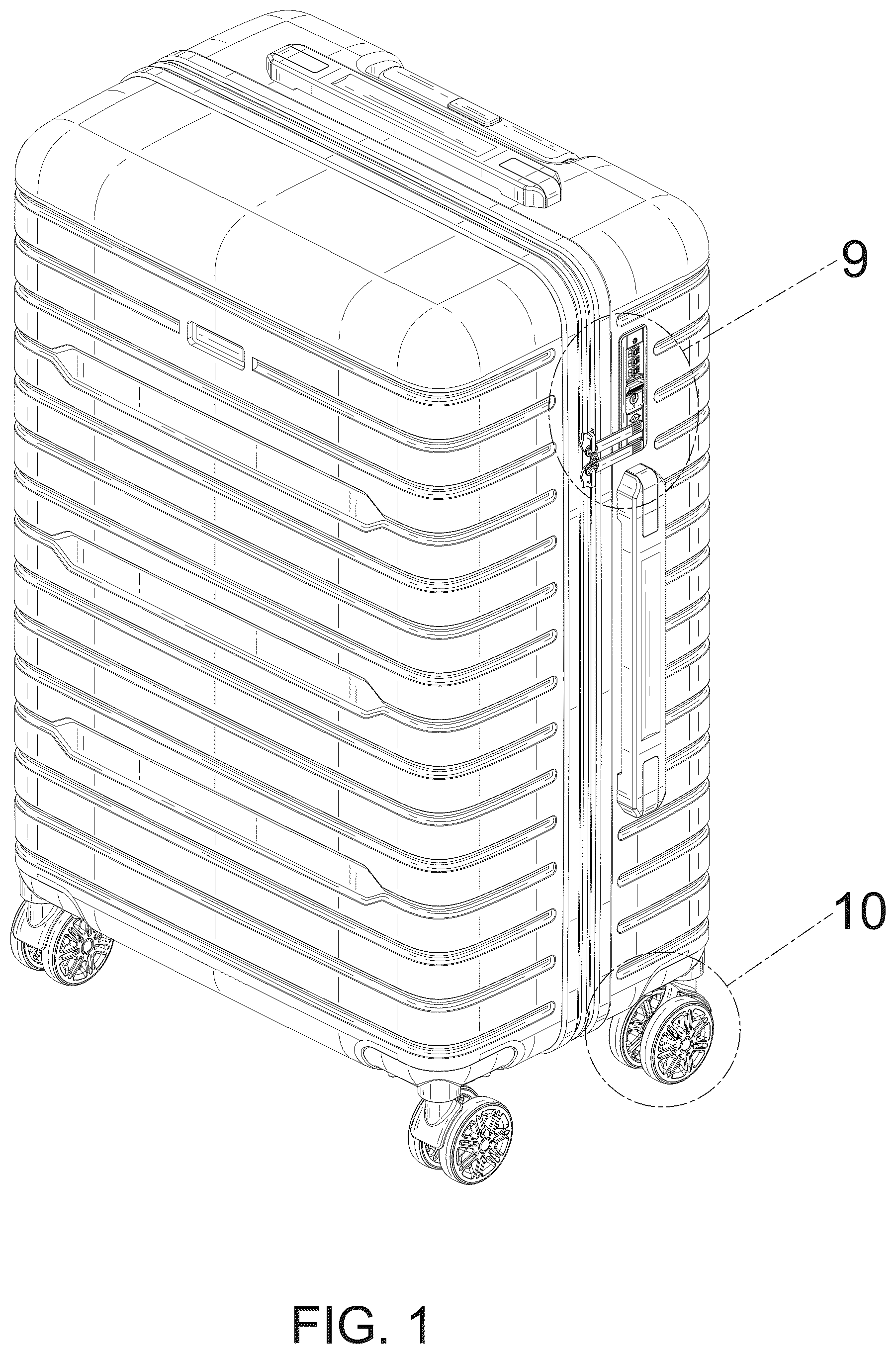 Patent USD1044272 — Trolley case — Figure 1