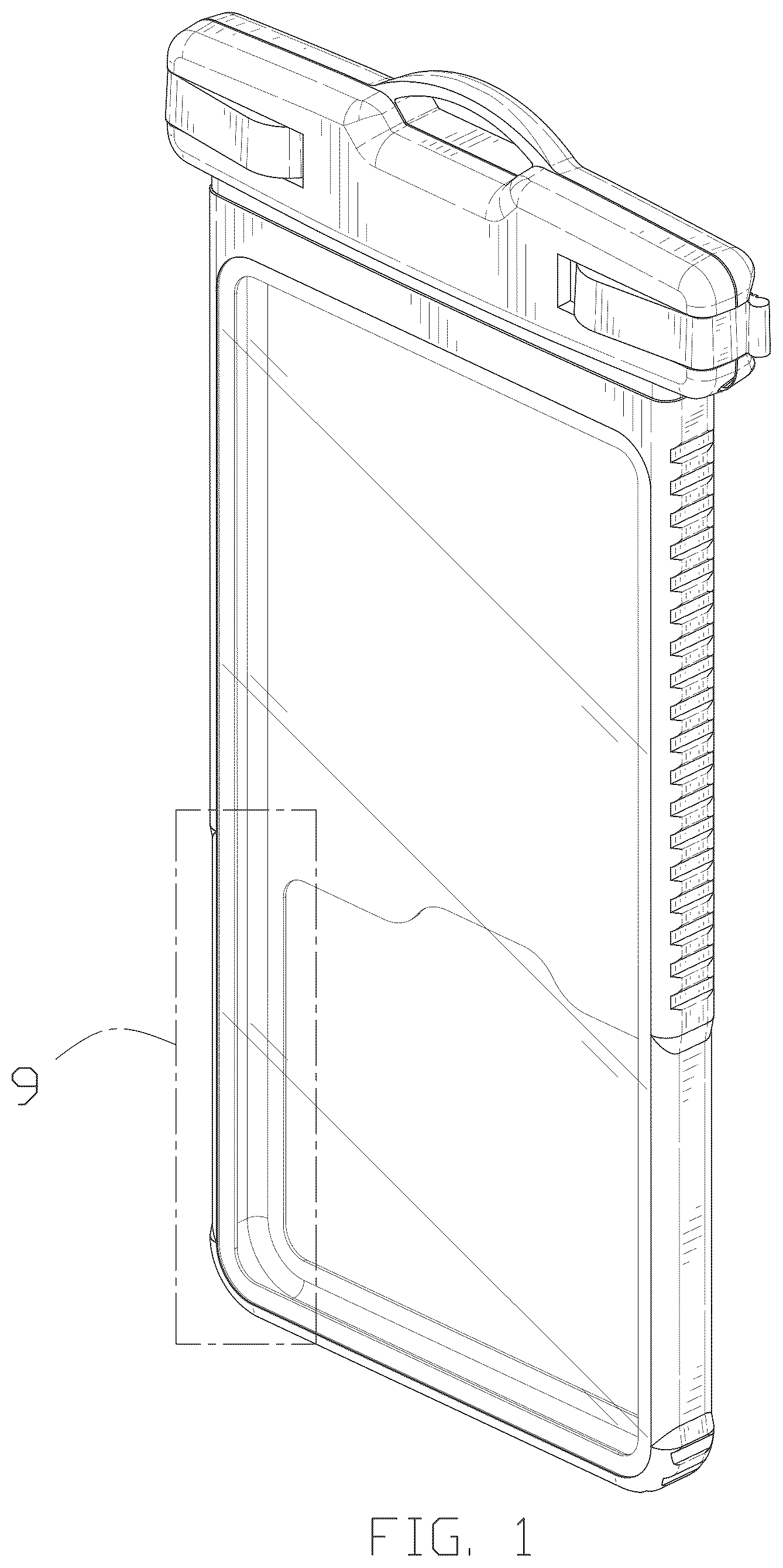 Patent USD1044276 — Waterproof phone pouch — Figure 1