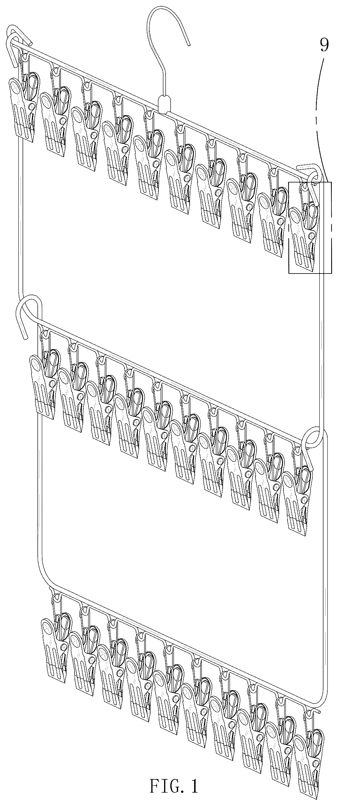 Patent USD1044293 — Hat hanger — Figure 1
