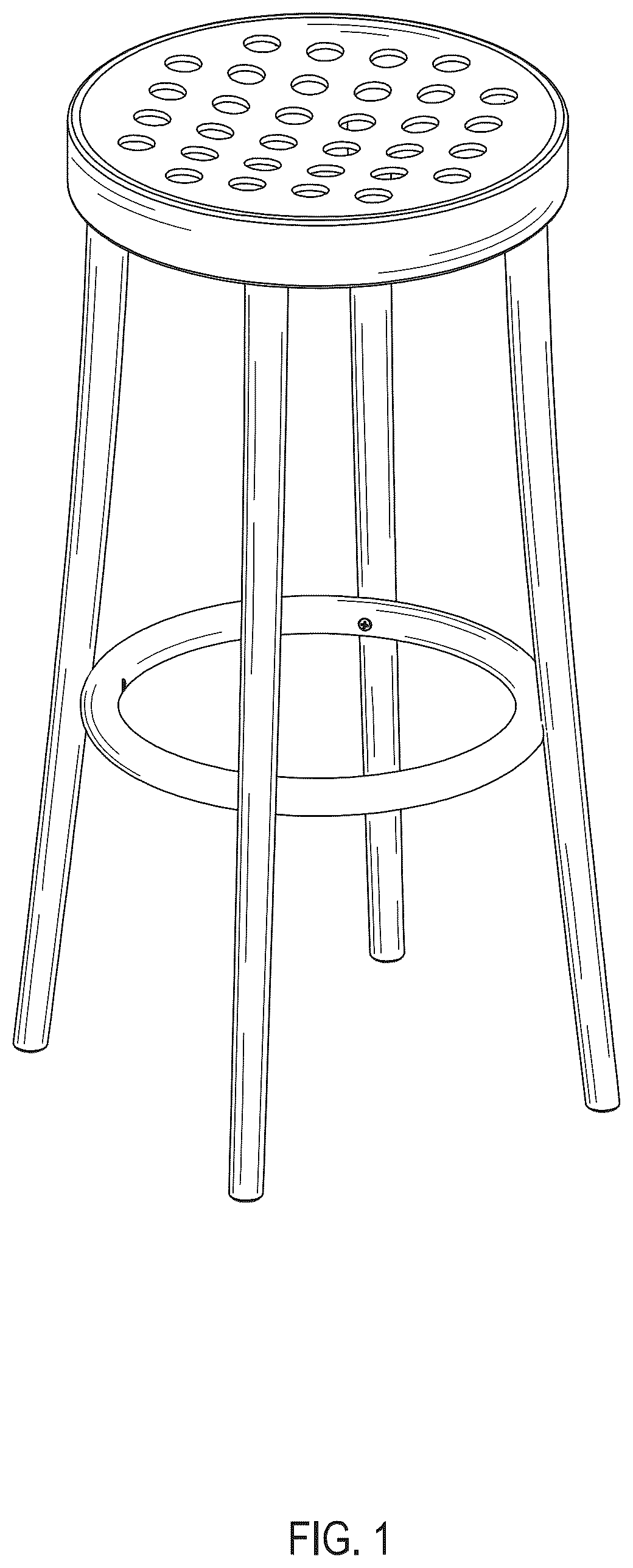 Patent USD1044294 — Barstool — Figure 1