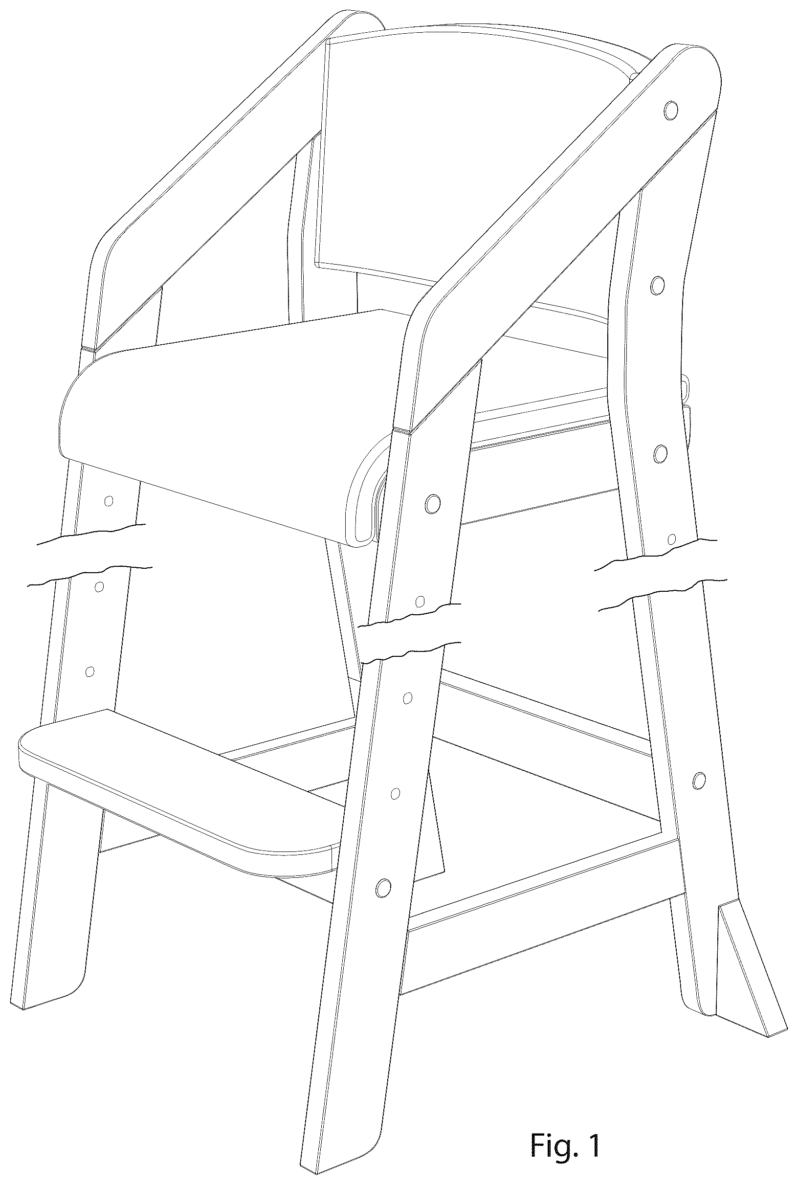 Patent USD1044301 — Chair — Figure 1