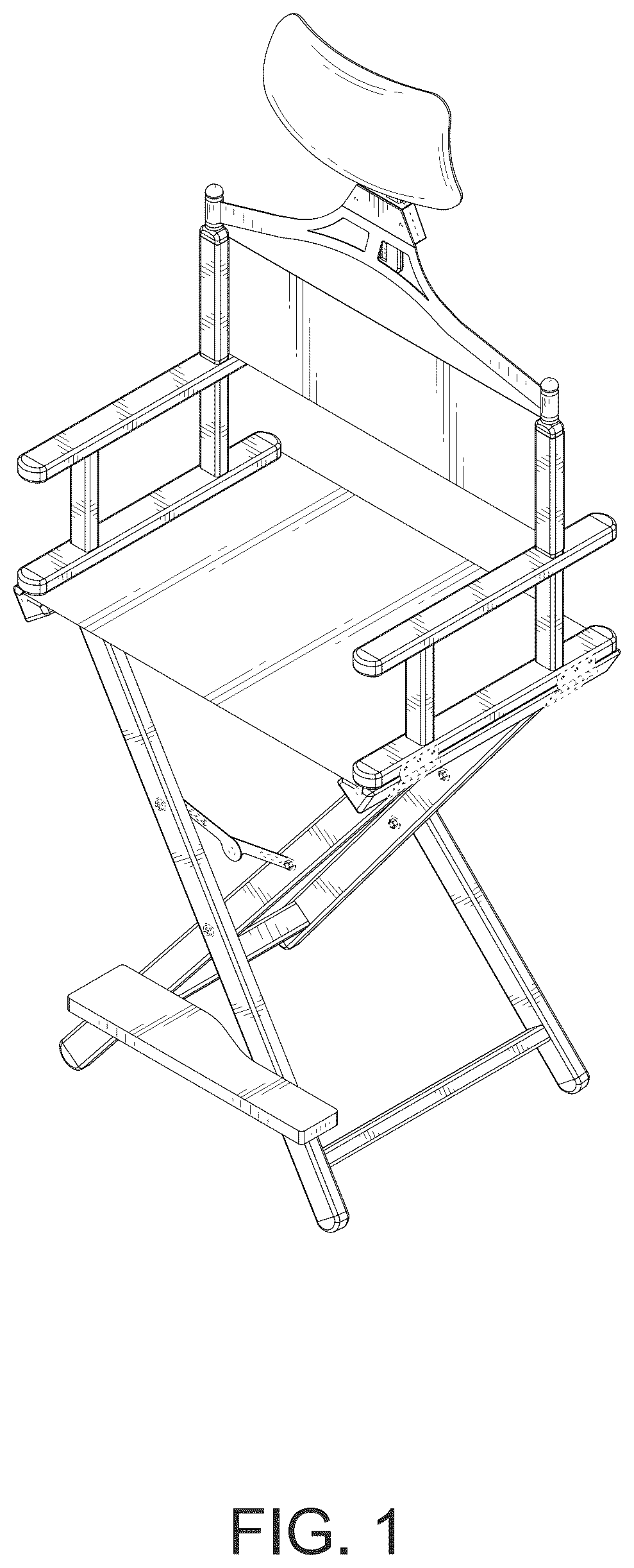 Patent USD1044304 Figure 1 – Folding chair