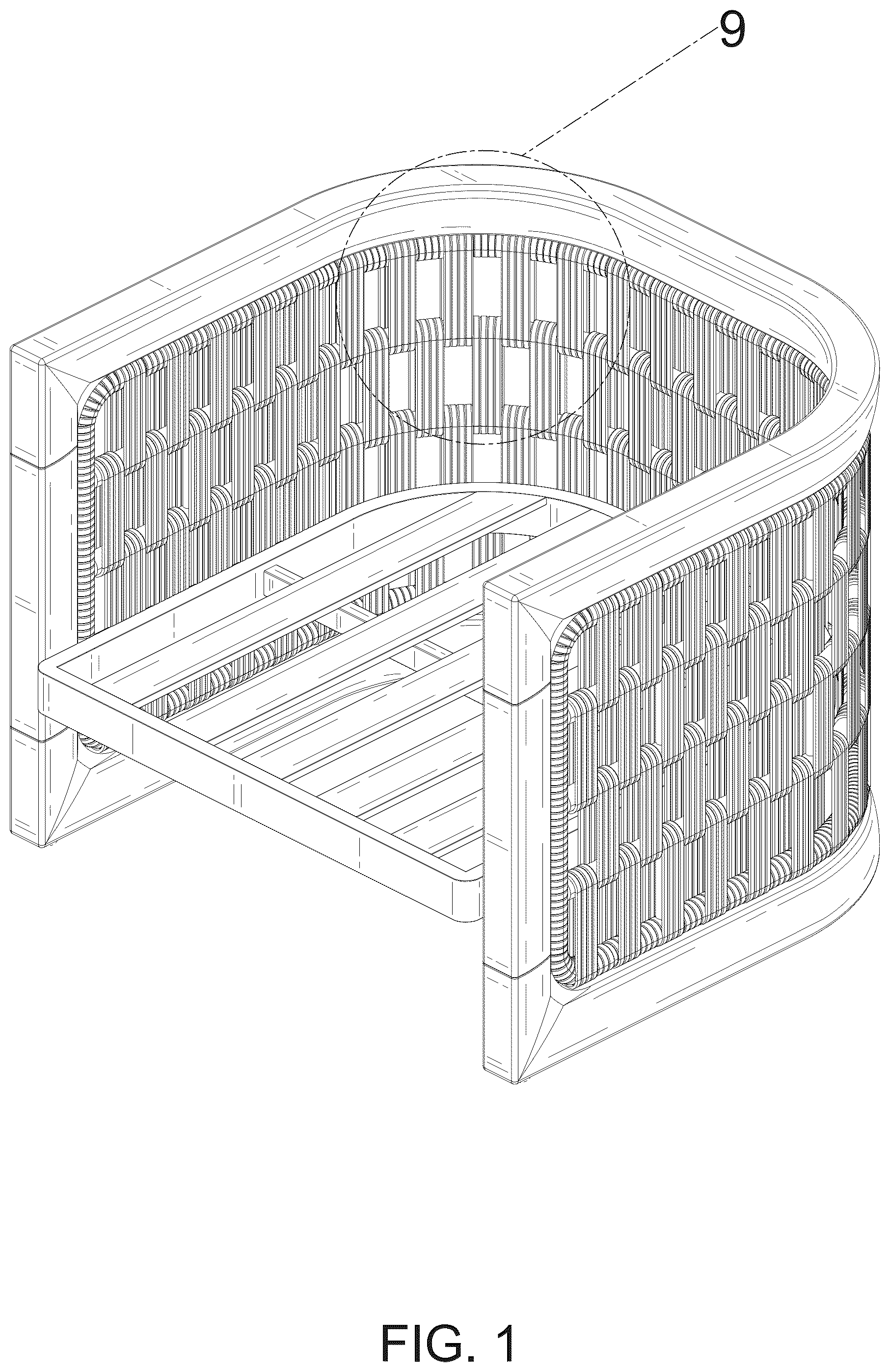 Patent USD1044307 — Chair — Figure 1
