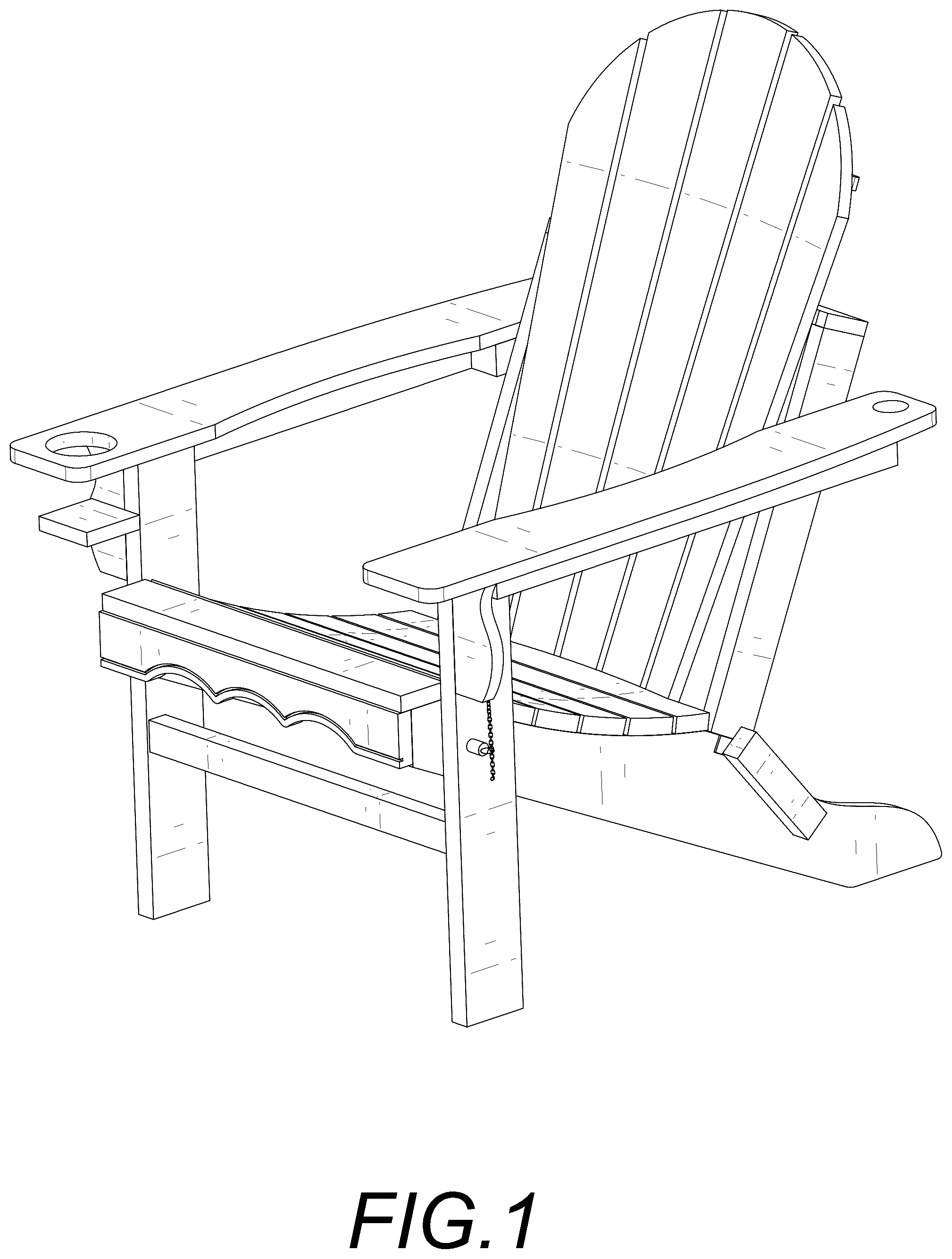 Patent USD1044308 — Outdoor chair — Figure 1