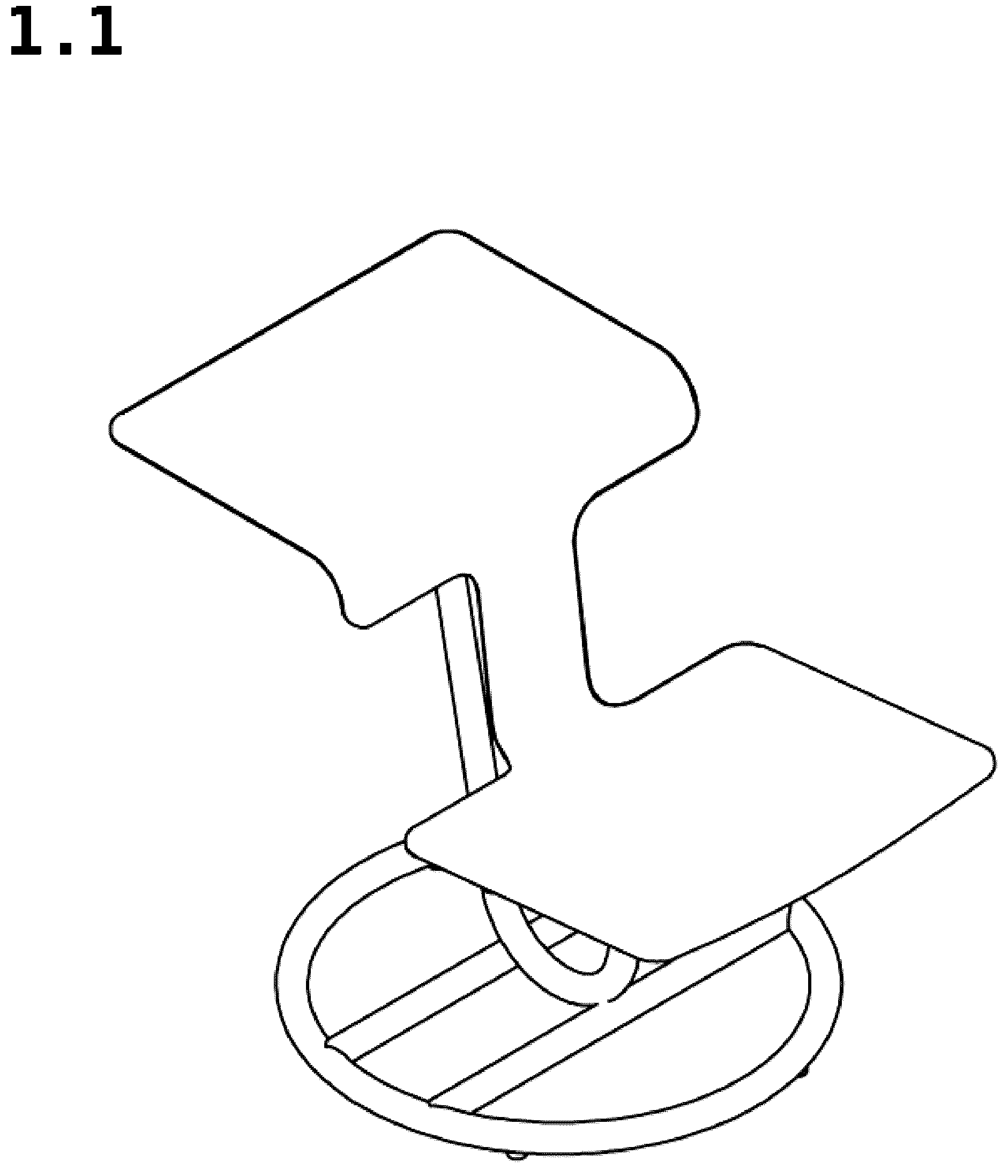 Patent USD1044310 — Chair — Figure 1