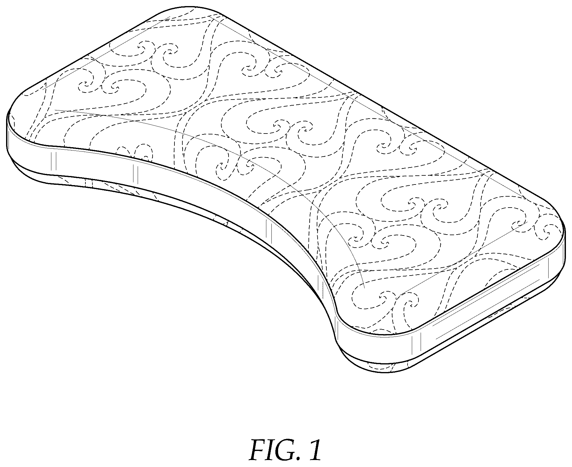 Patent USD1044332 — Pillow — Figure 1