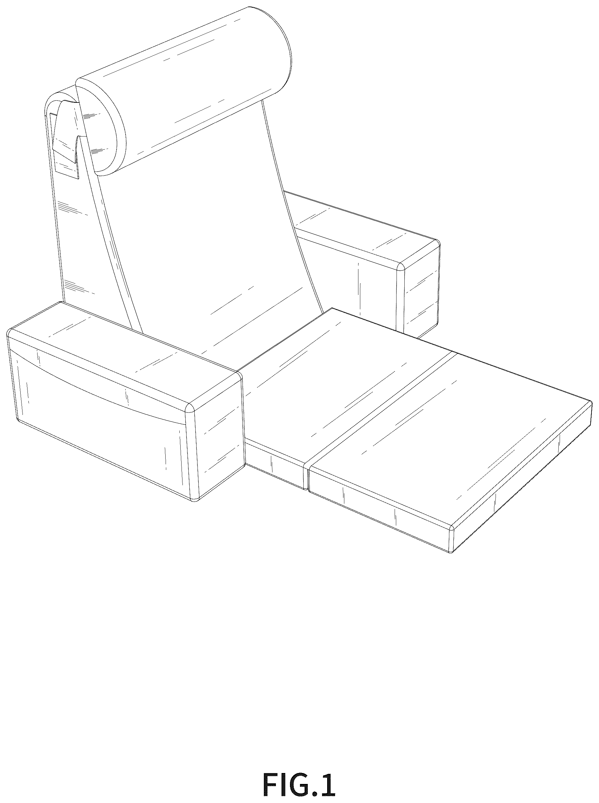 Patent USD1044333 Figure 1 – Reading pillow