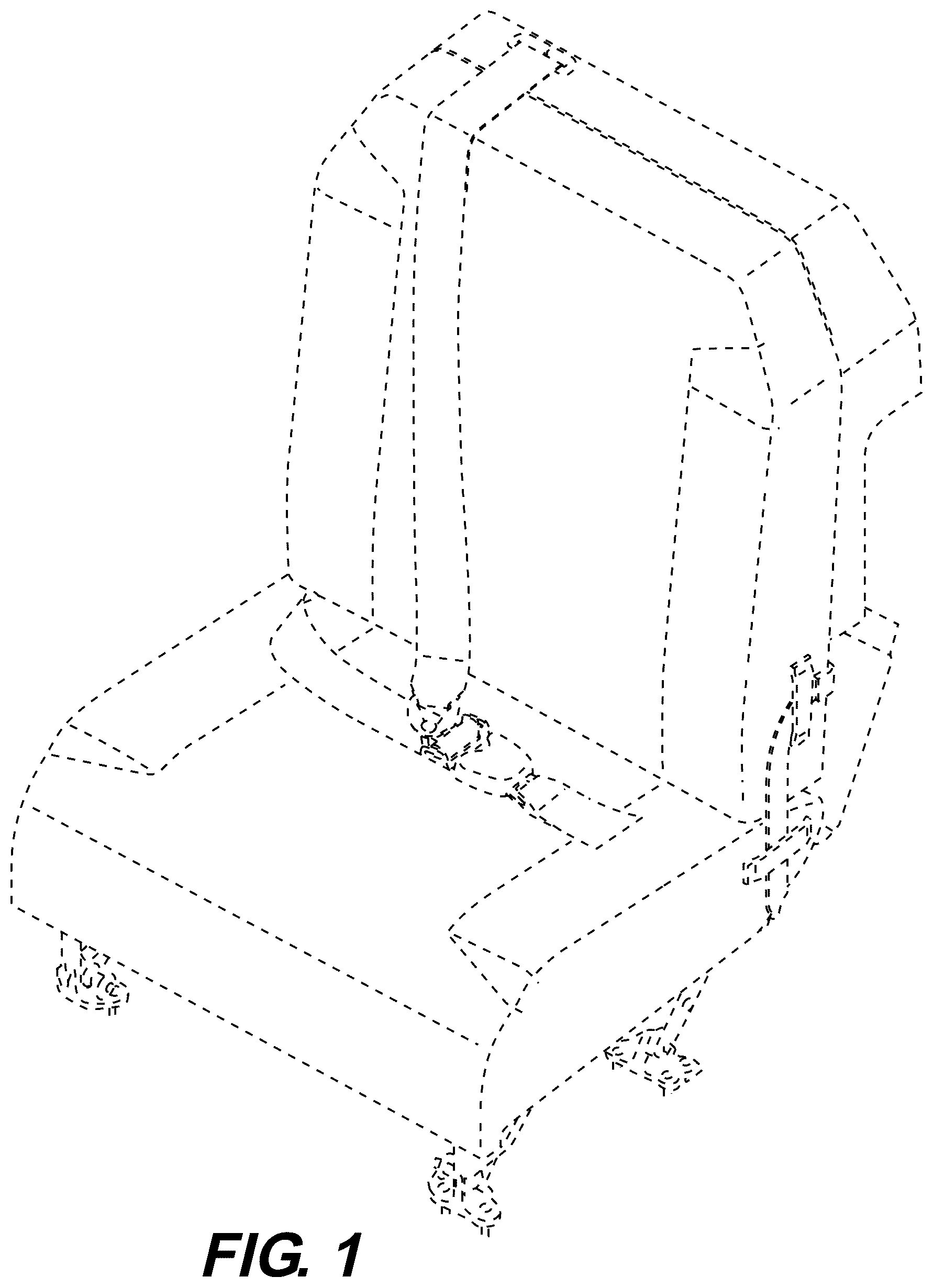 Patent USD1044336 — Fold over seat mat — Figure 1