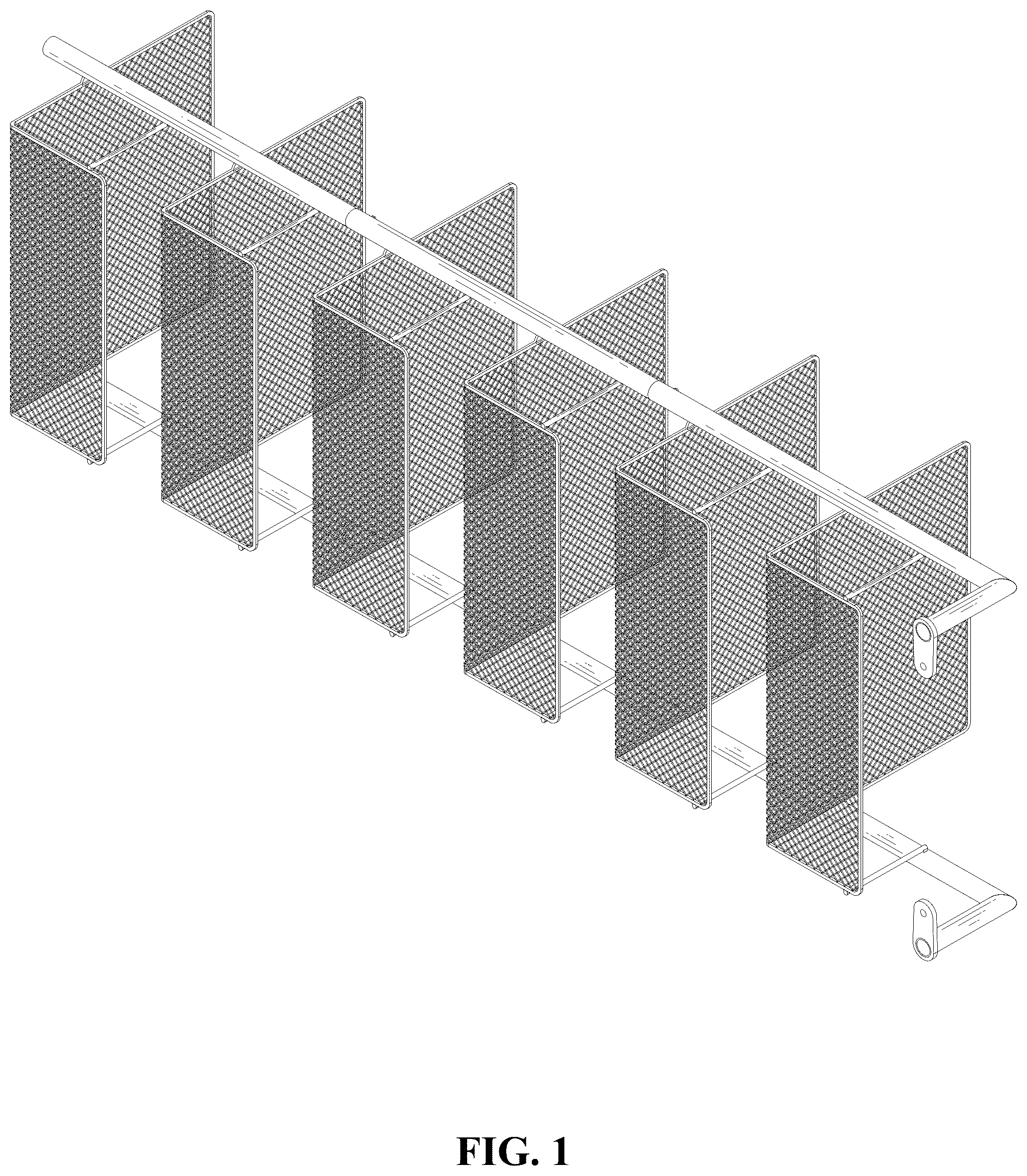 Patent USD1044338 Figure 1 – CD rack
