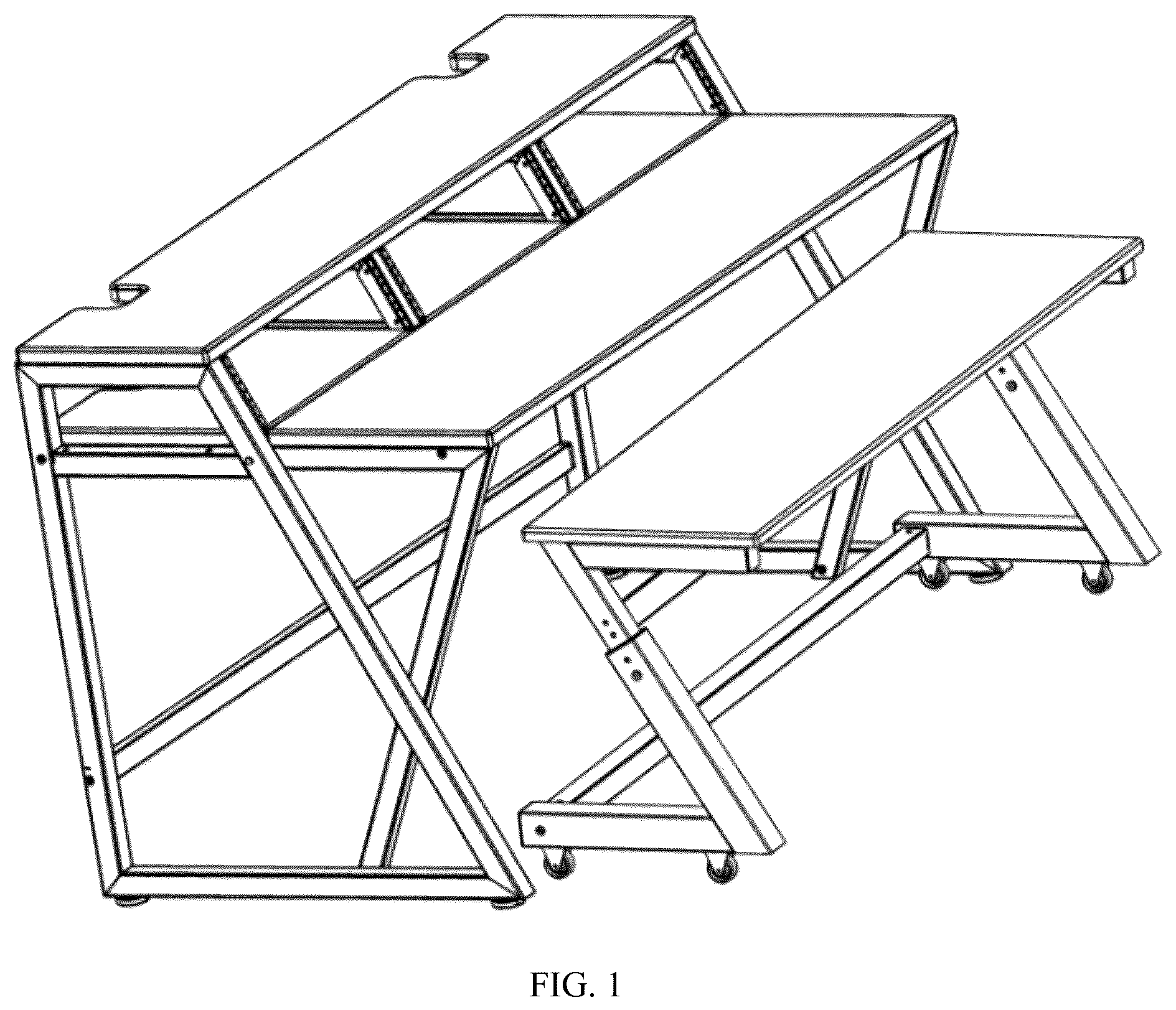 Patent USD1044341 — Music studio desk set — Figure 1
