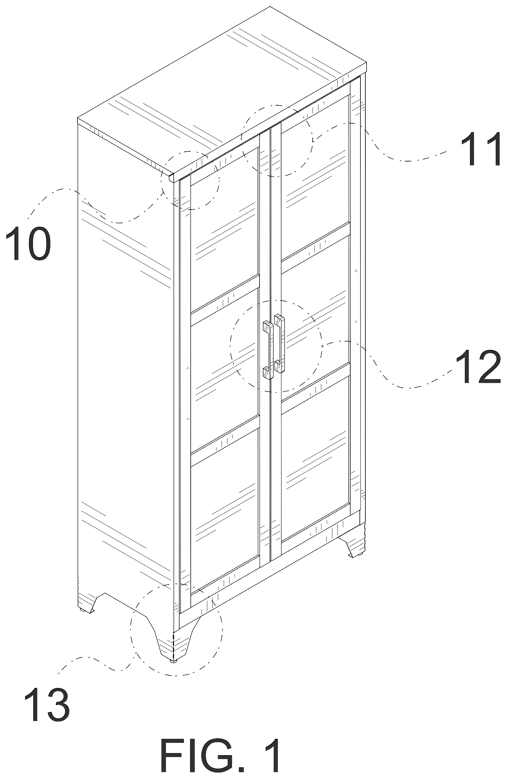 Patent USD1044344 — Kitchen storage cabinet — Figure 1