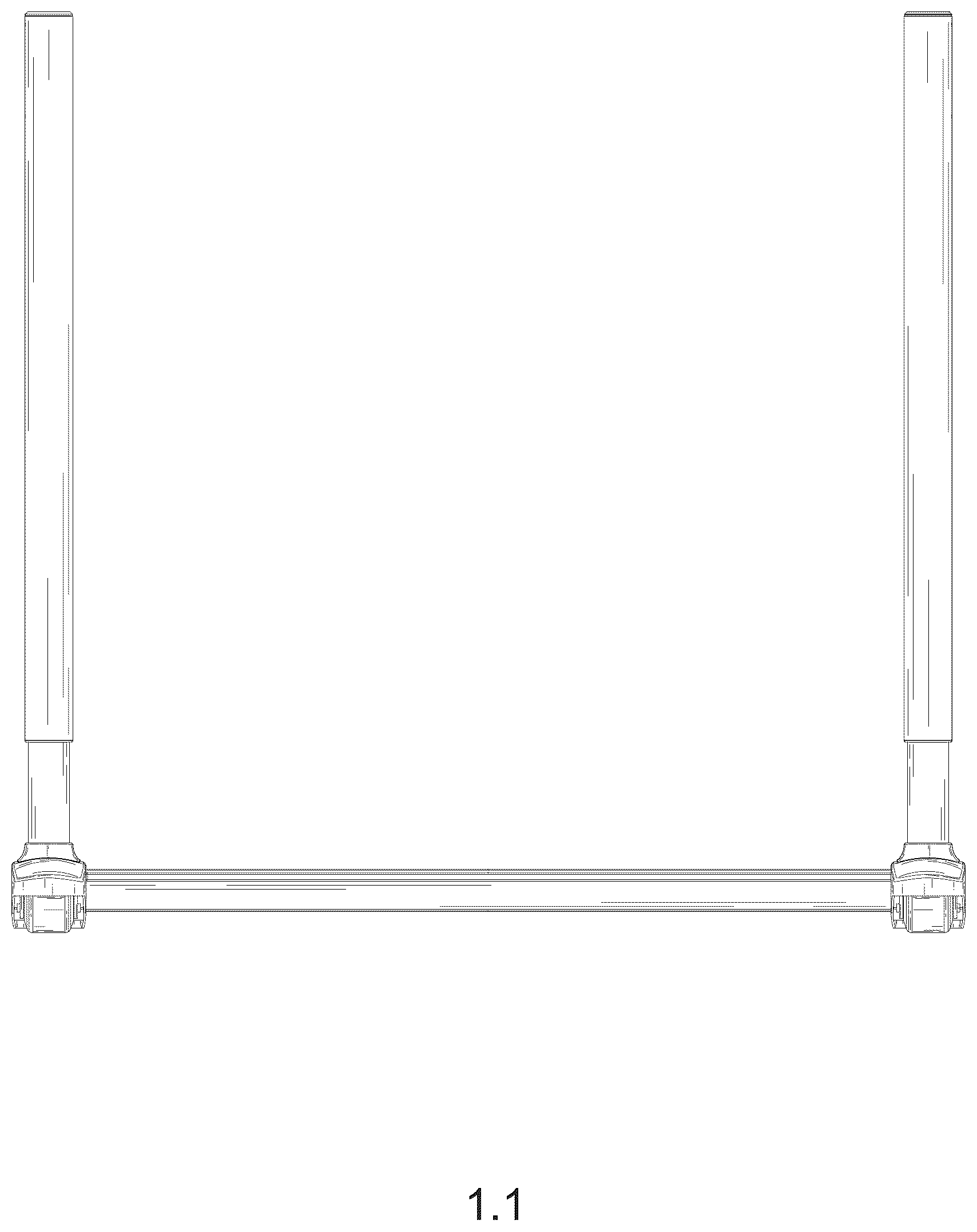 Patent USD1044366 — Table frame of lifting table — Figure 1