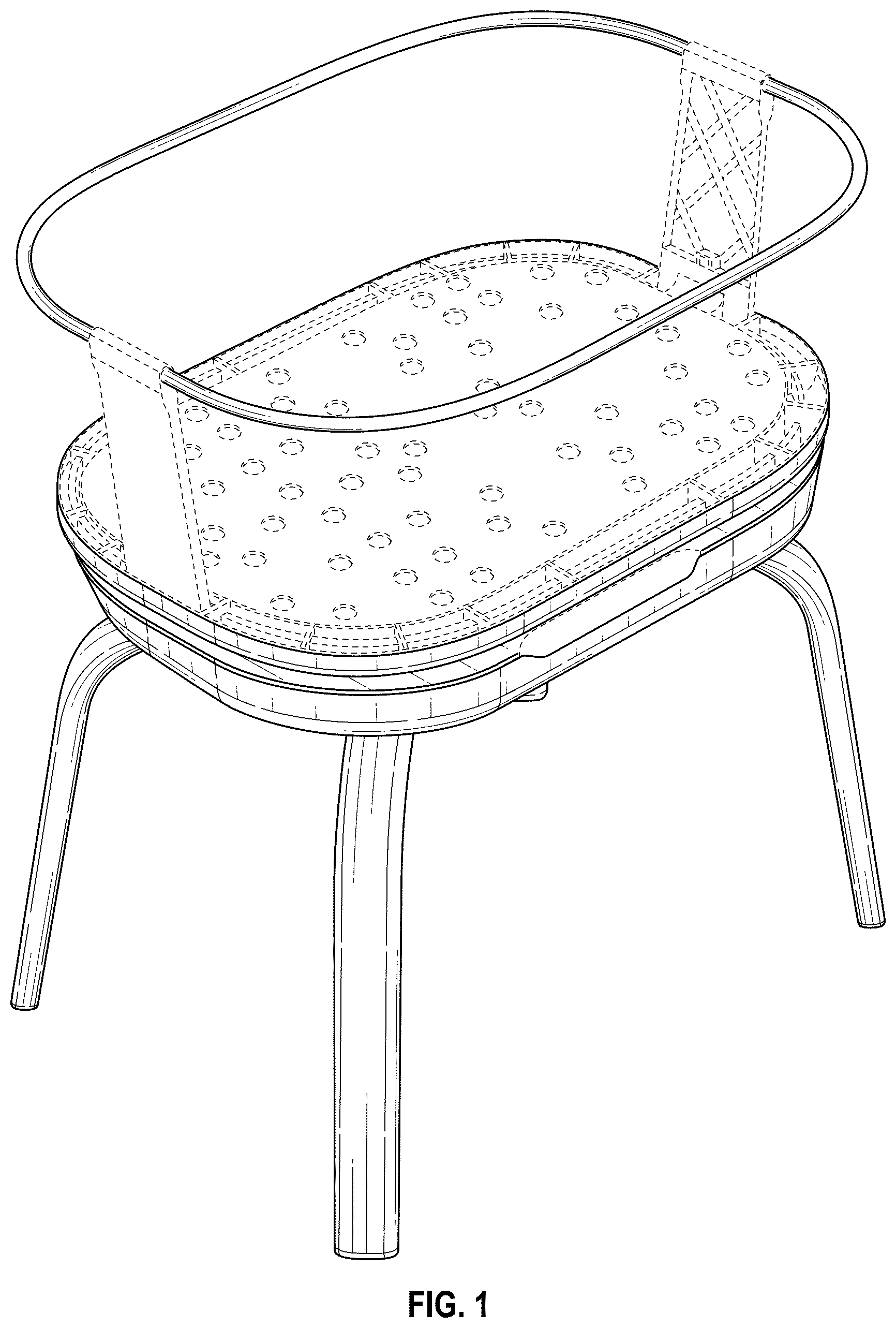 Patent USD1044373 — Bassinet — Figure 1