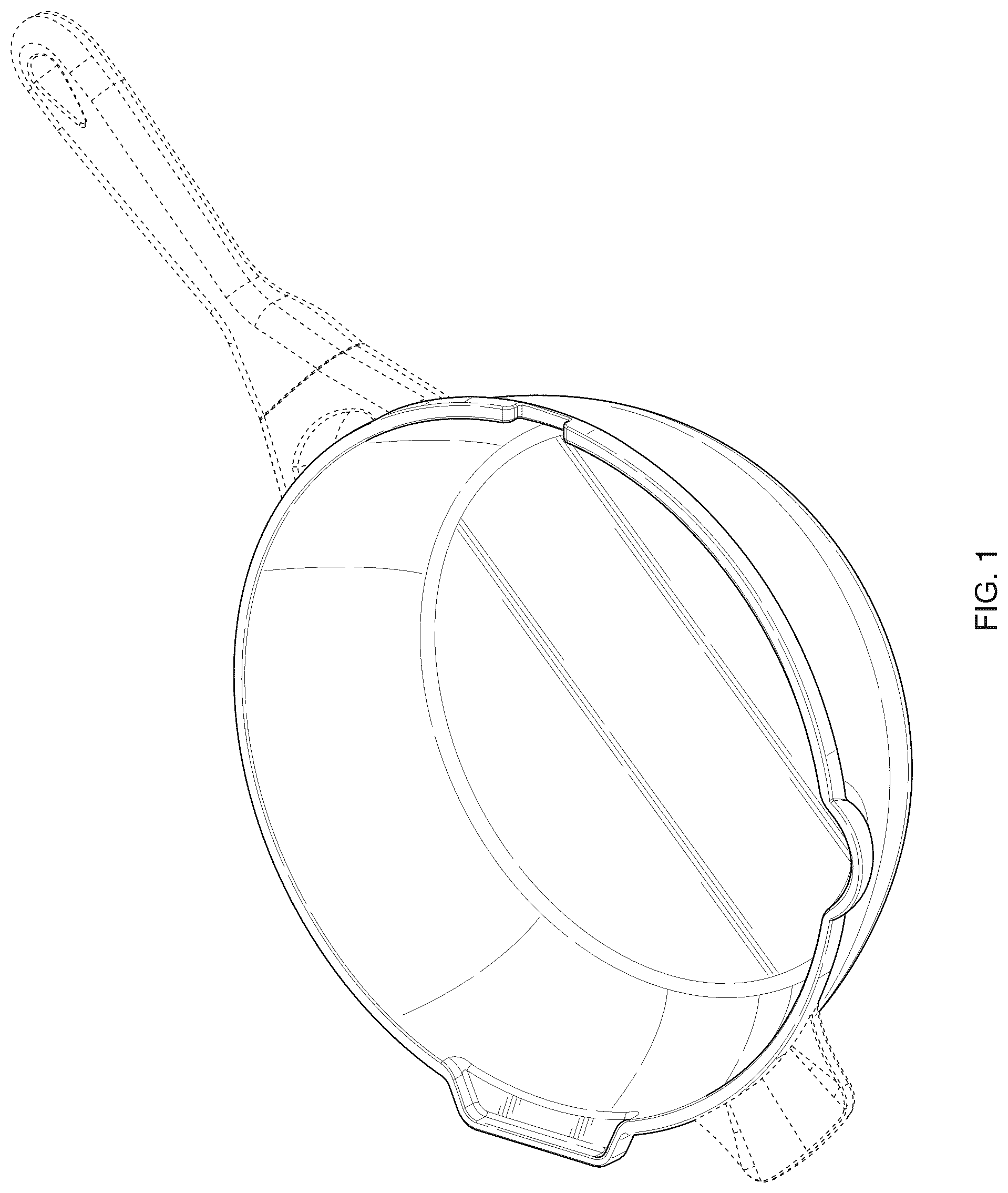 Patent USD1044387 — Cookware with utensil retainer — Figure 1