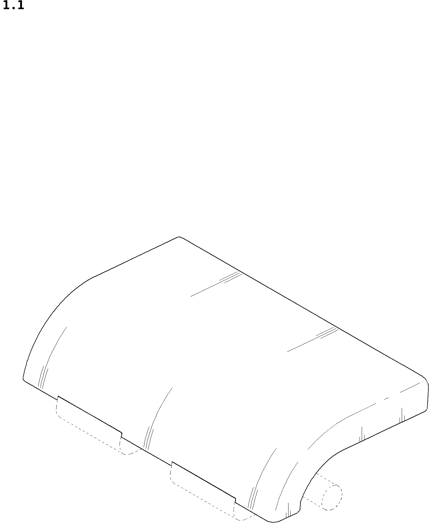 Patent USD1044403 — Hinge for cooking appliance — Figure 1