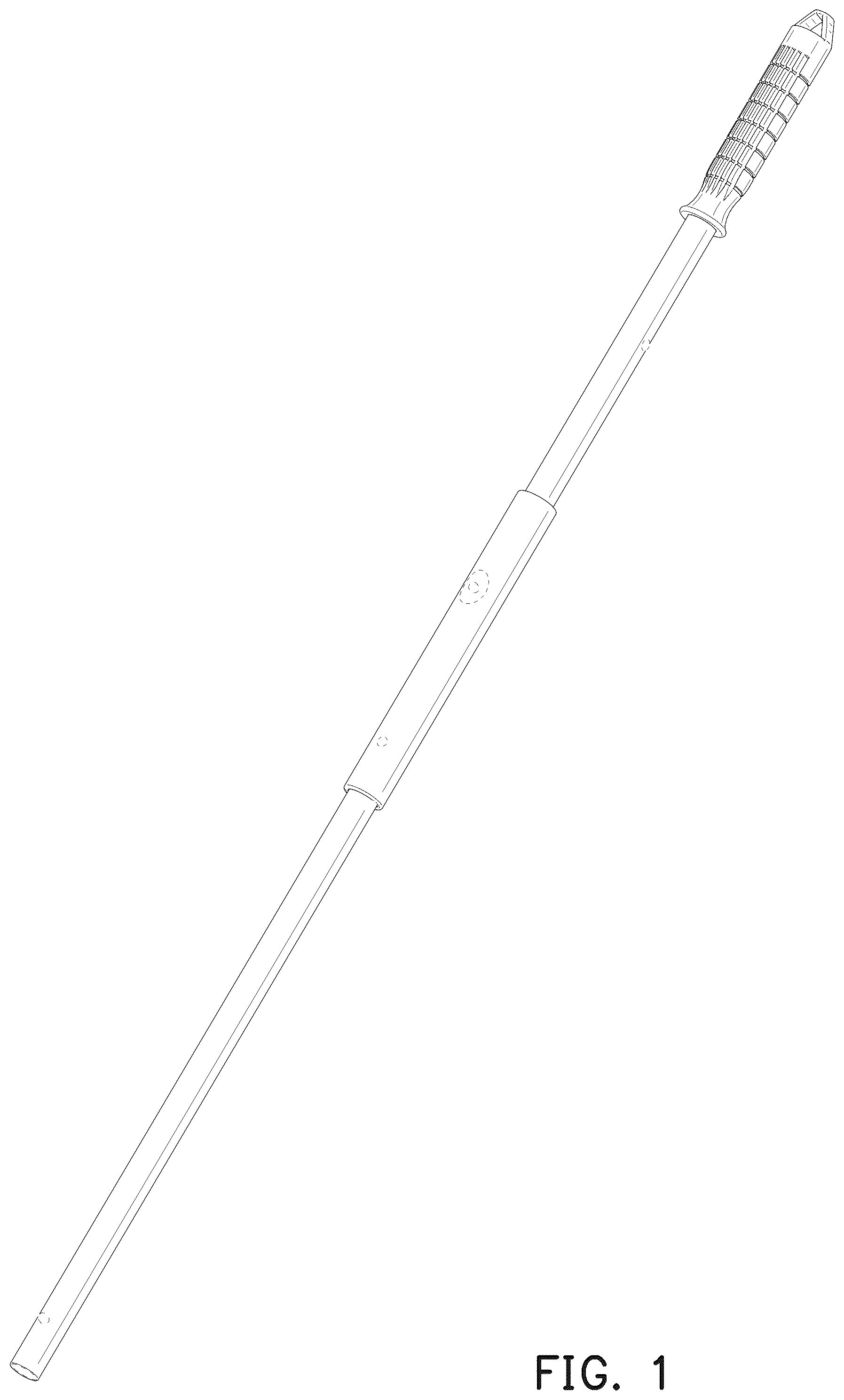 Patent USD1044439 Figure 1 – Handle for lawn fork