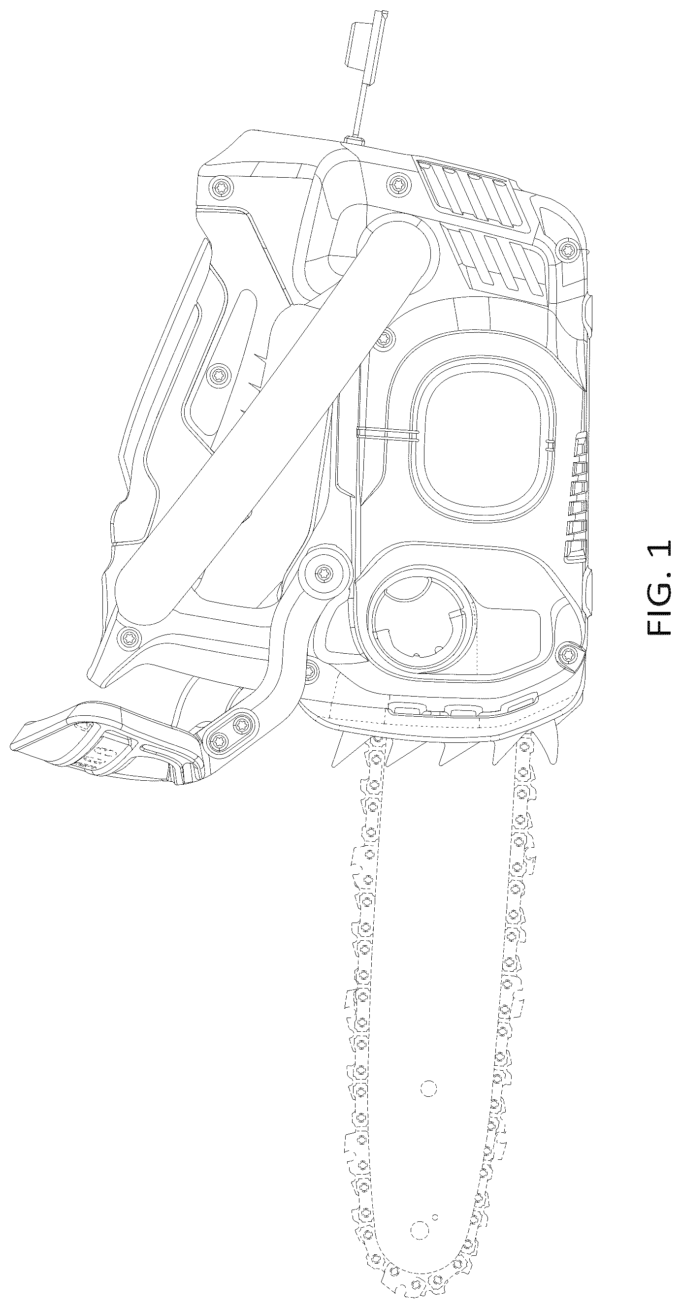 Patent USD1044448 — Chain saw — Figure 1