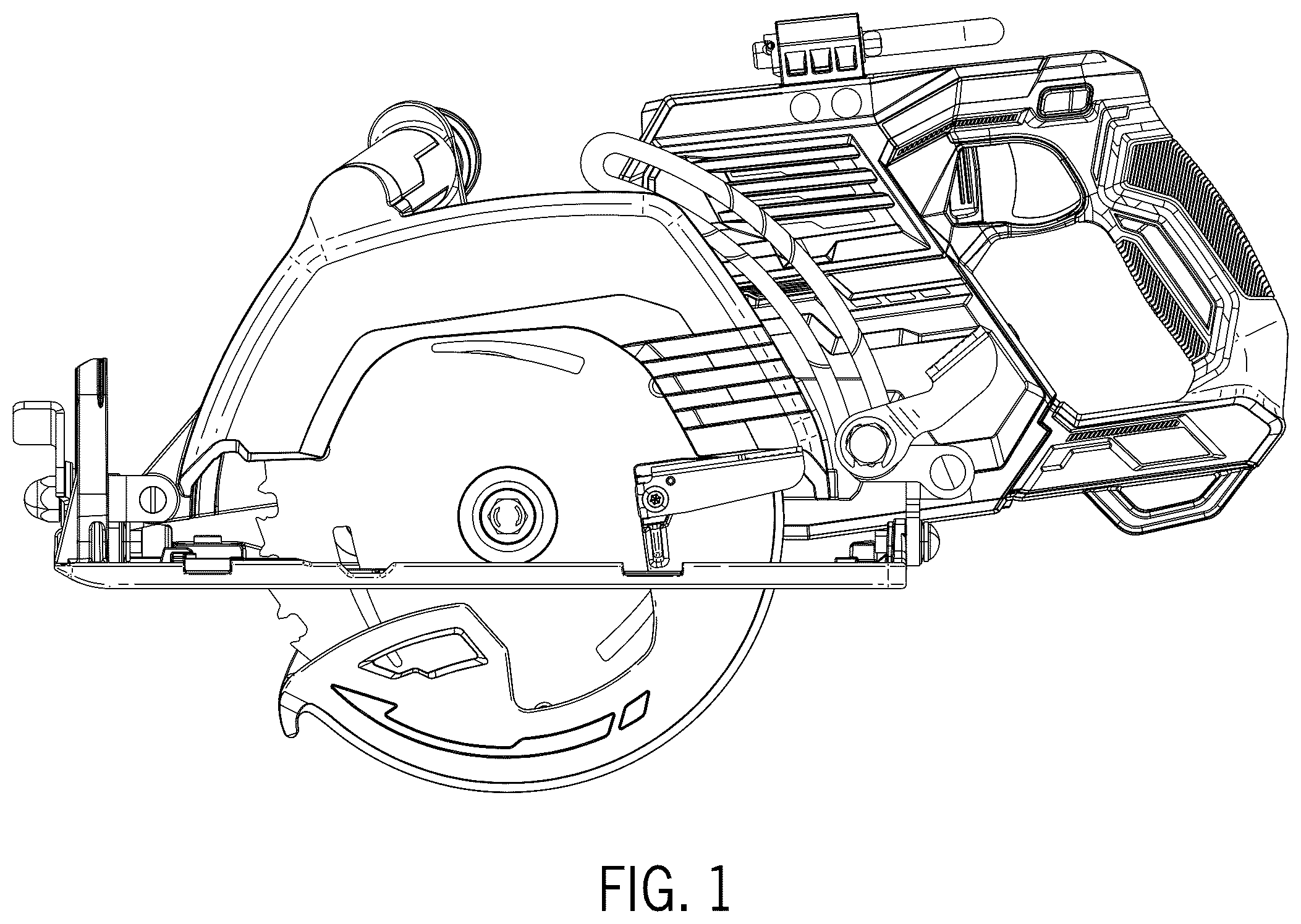 Patent USD1044449 Figure 1 – Circular saw