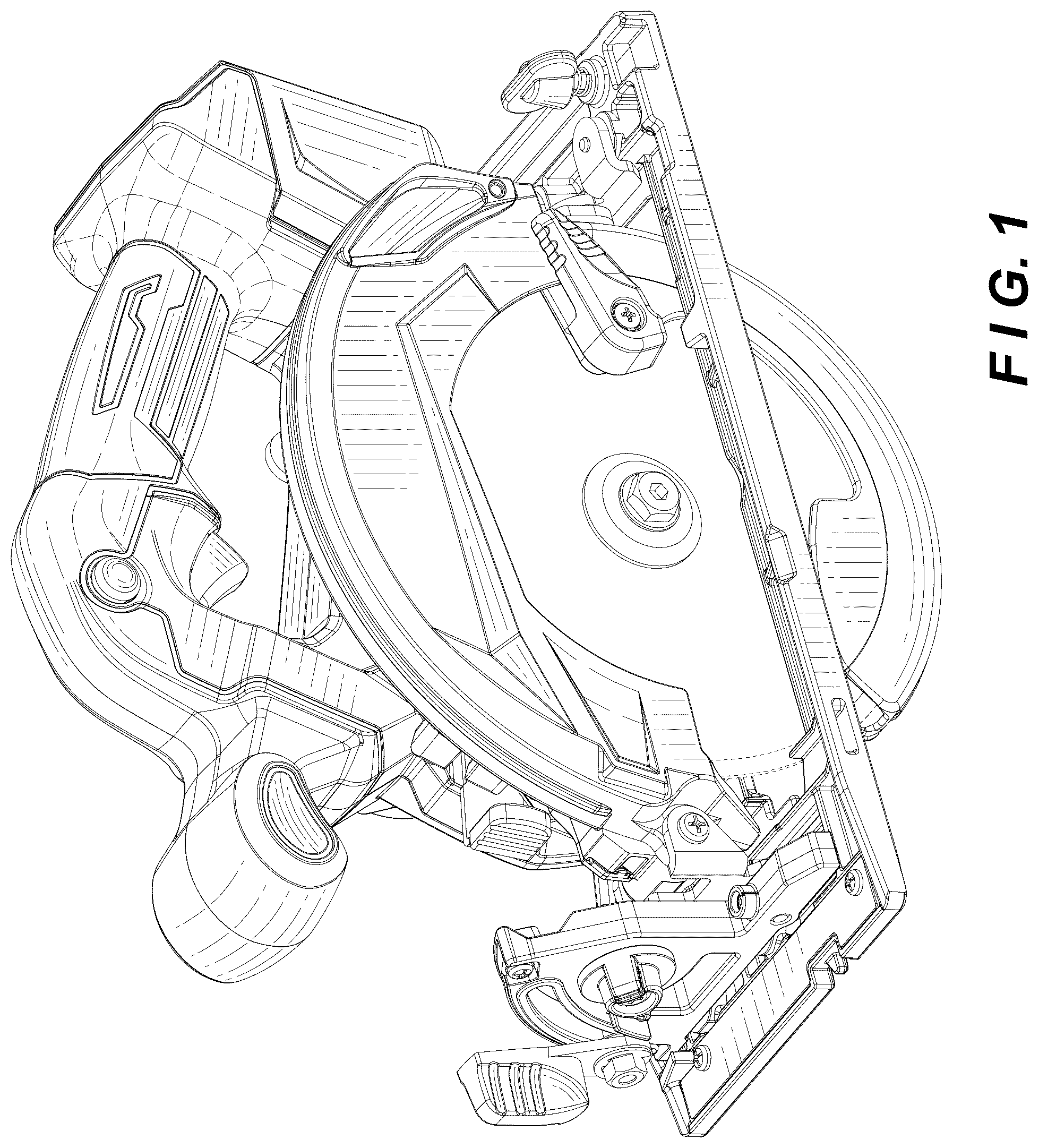 Patent USD1044451 — Portable electric circular saw body — Figure 1