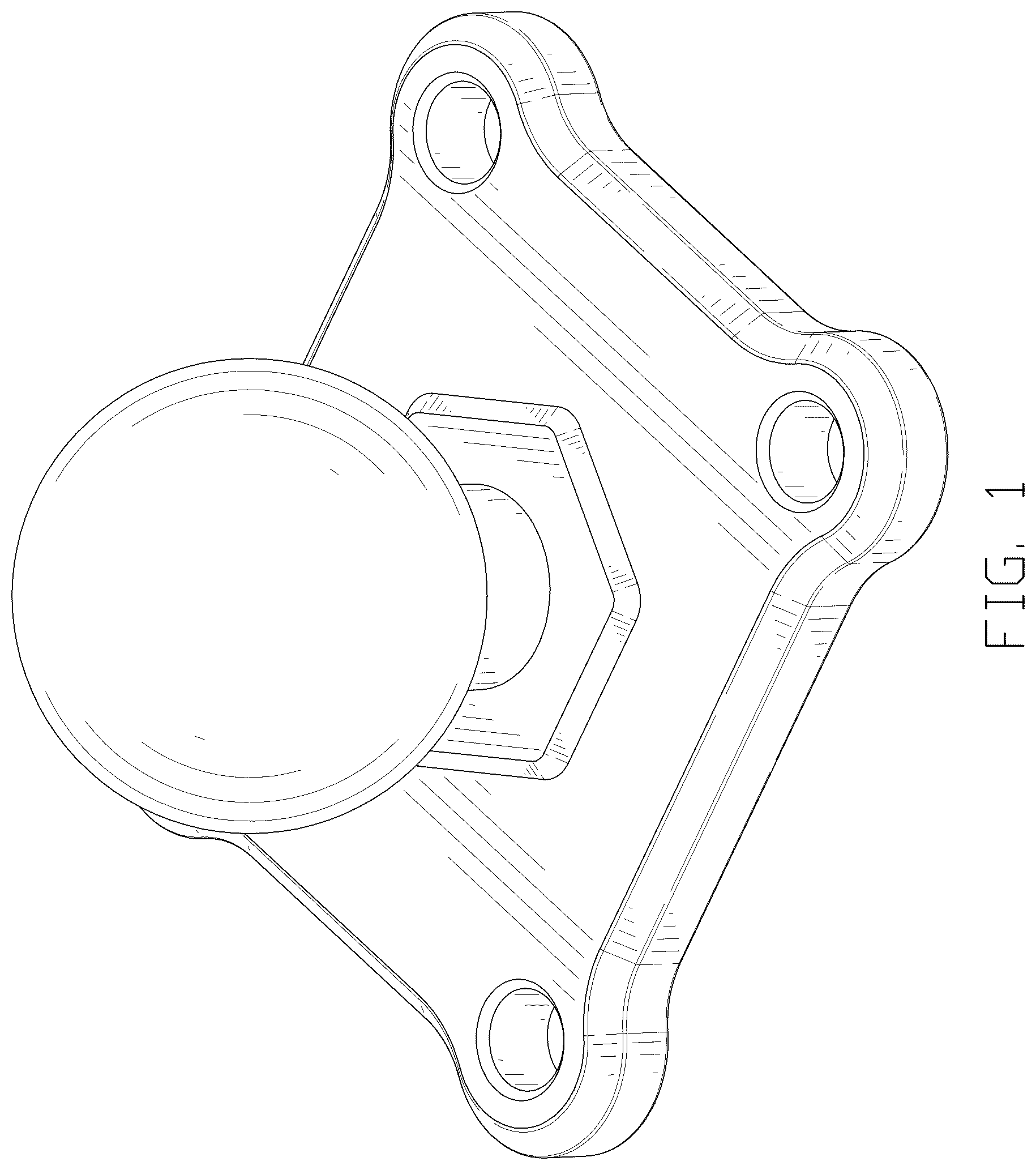 Patent USD1044457 — Clamp mount base — Figure 1
