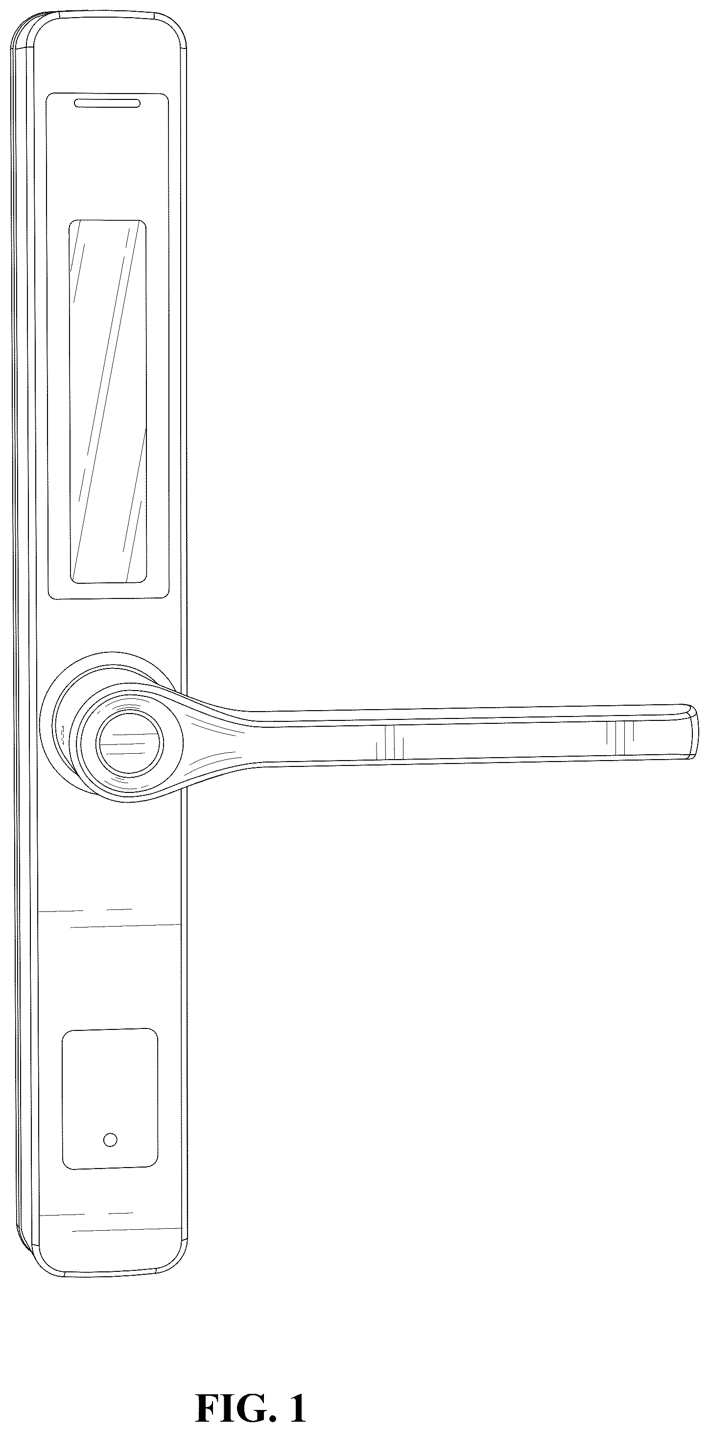 Patent USD1044465 — Smart door lock — Figure 1