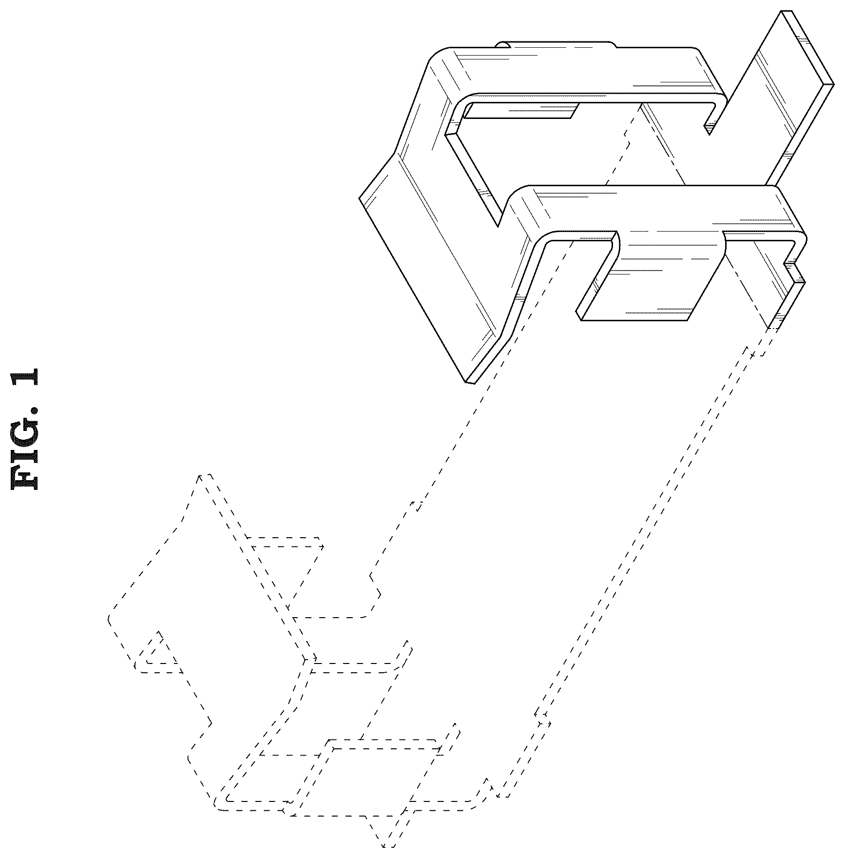 Patent USD1044475 Figure 1 – Mounting bracket for RFID module